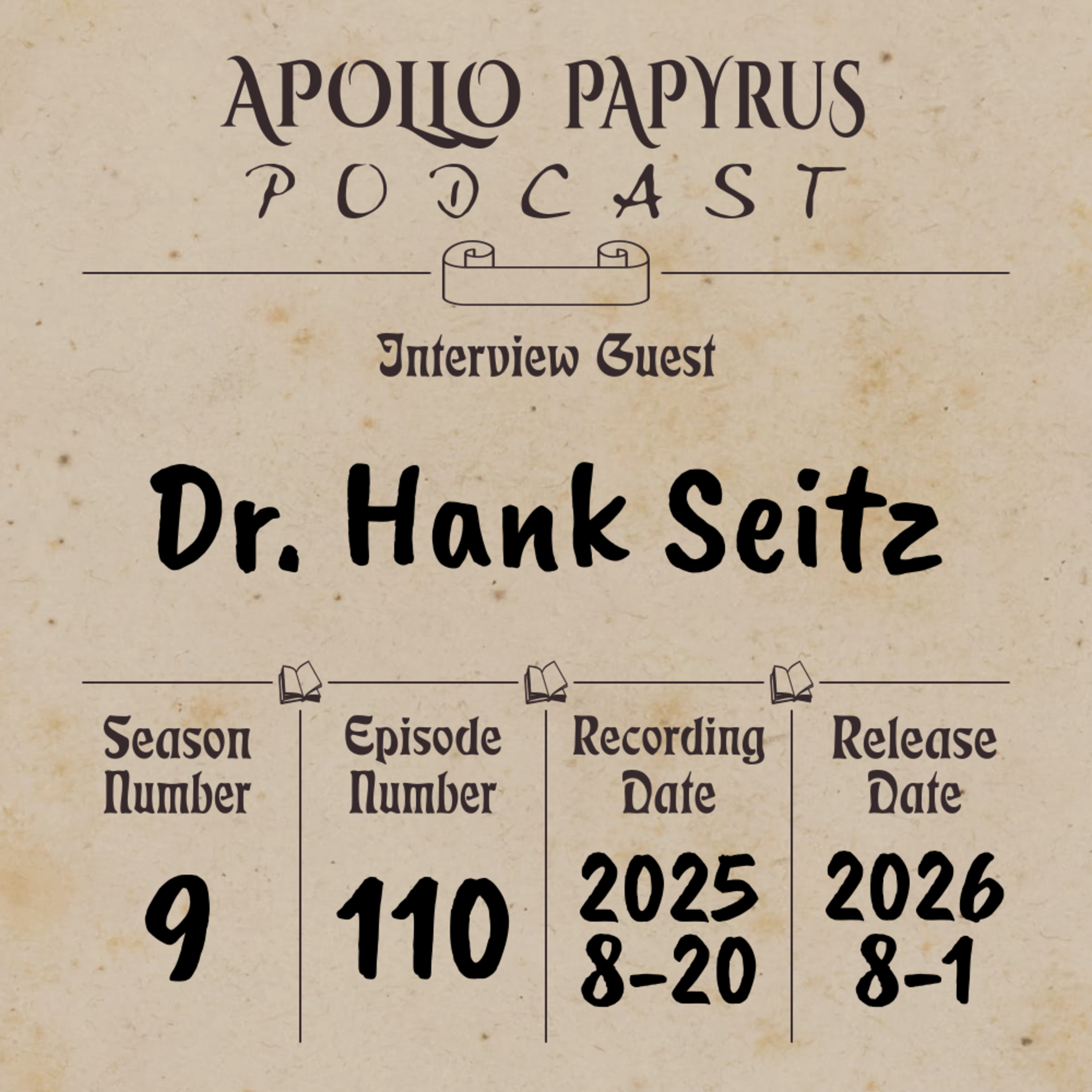 Nonfiction Writing, Divine Intelligence, and More with Dr. Hank Seitz episode artwork