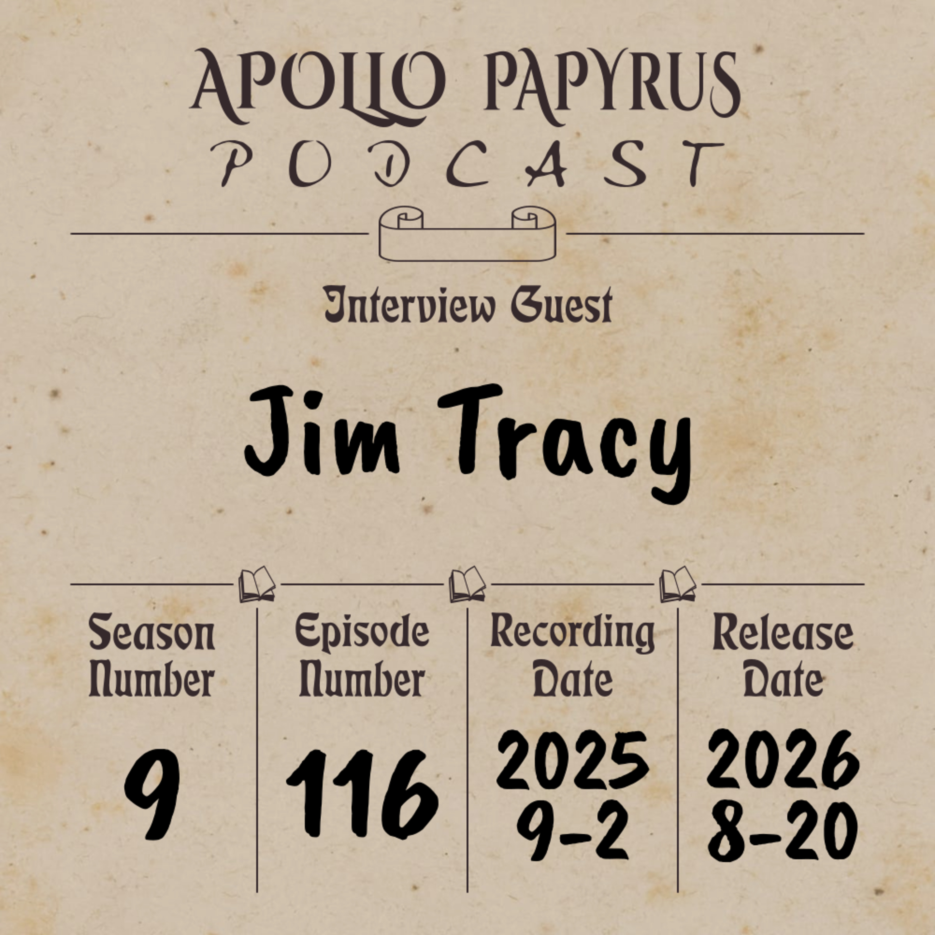 Writing About Personal Character and More with Jim Tracy episode artwork