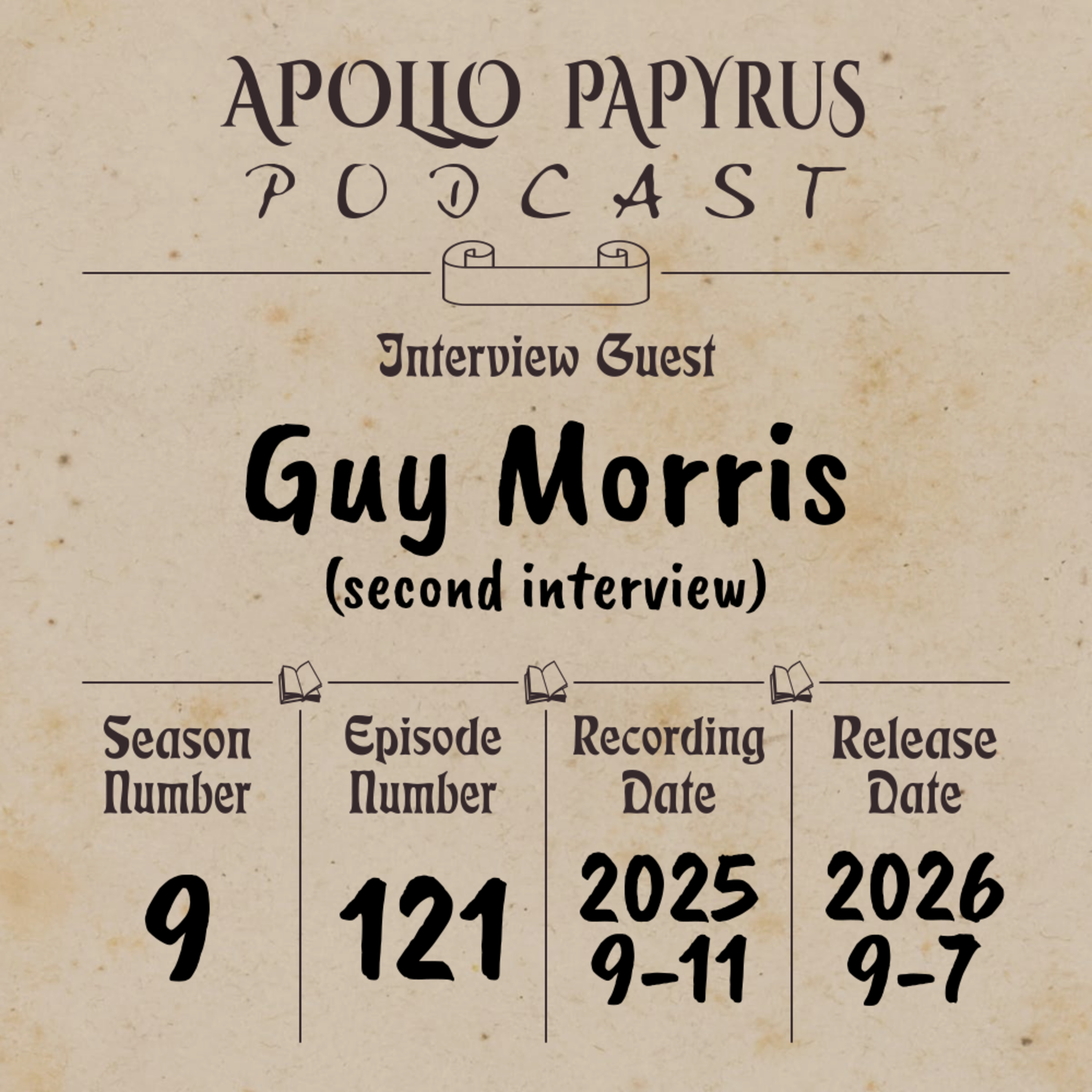 Thriller Author Guy Morris Returns for a Second Interview episode artwork