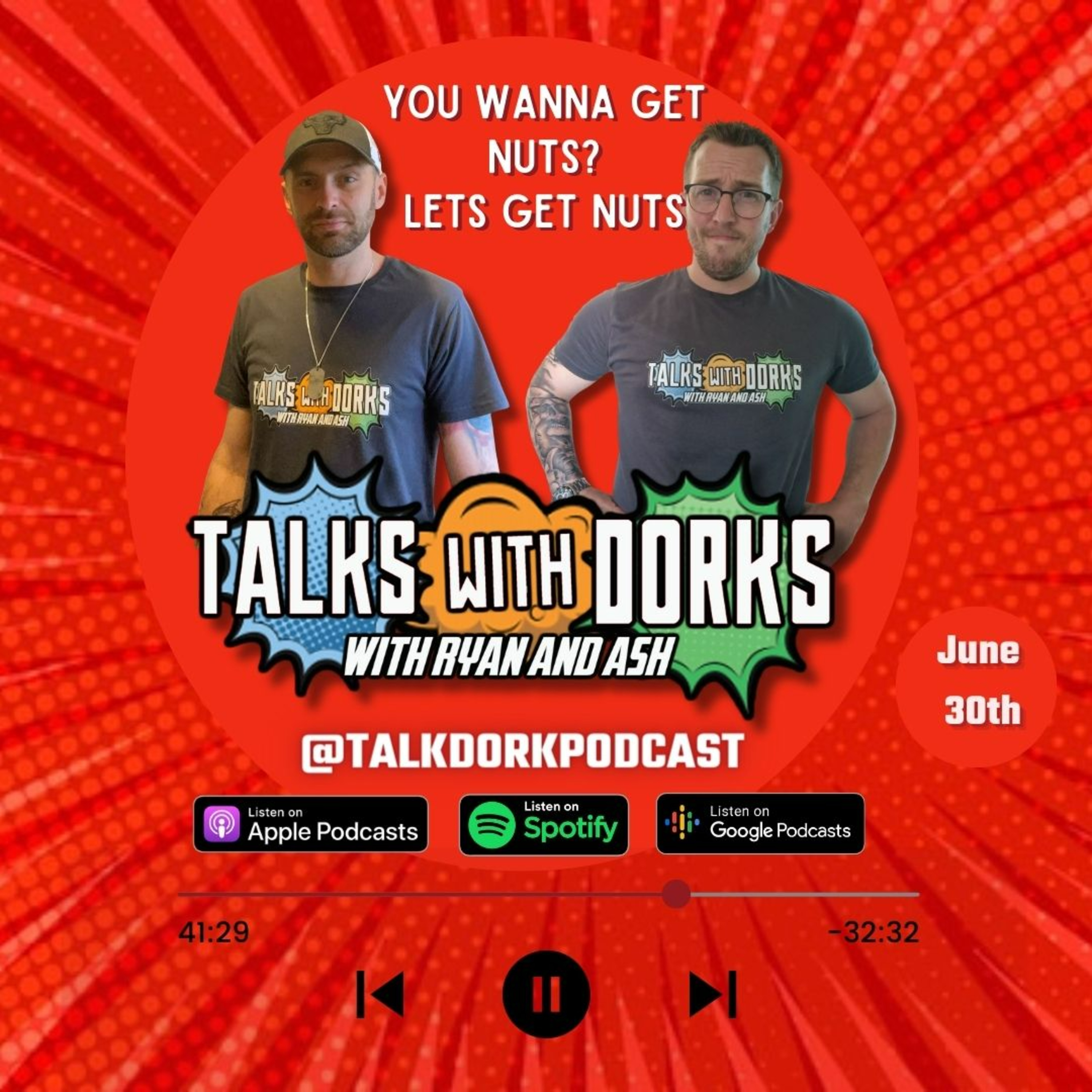 TALKS WITH DORKS EPISODE 26 (YOU WANNA GET NUTS? LET'S GET NUTS? episode artwork