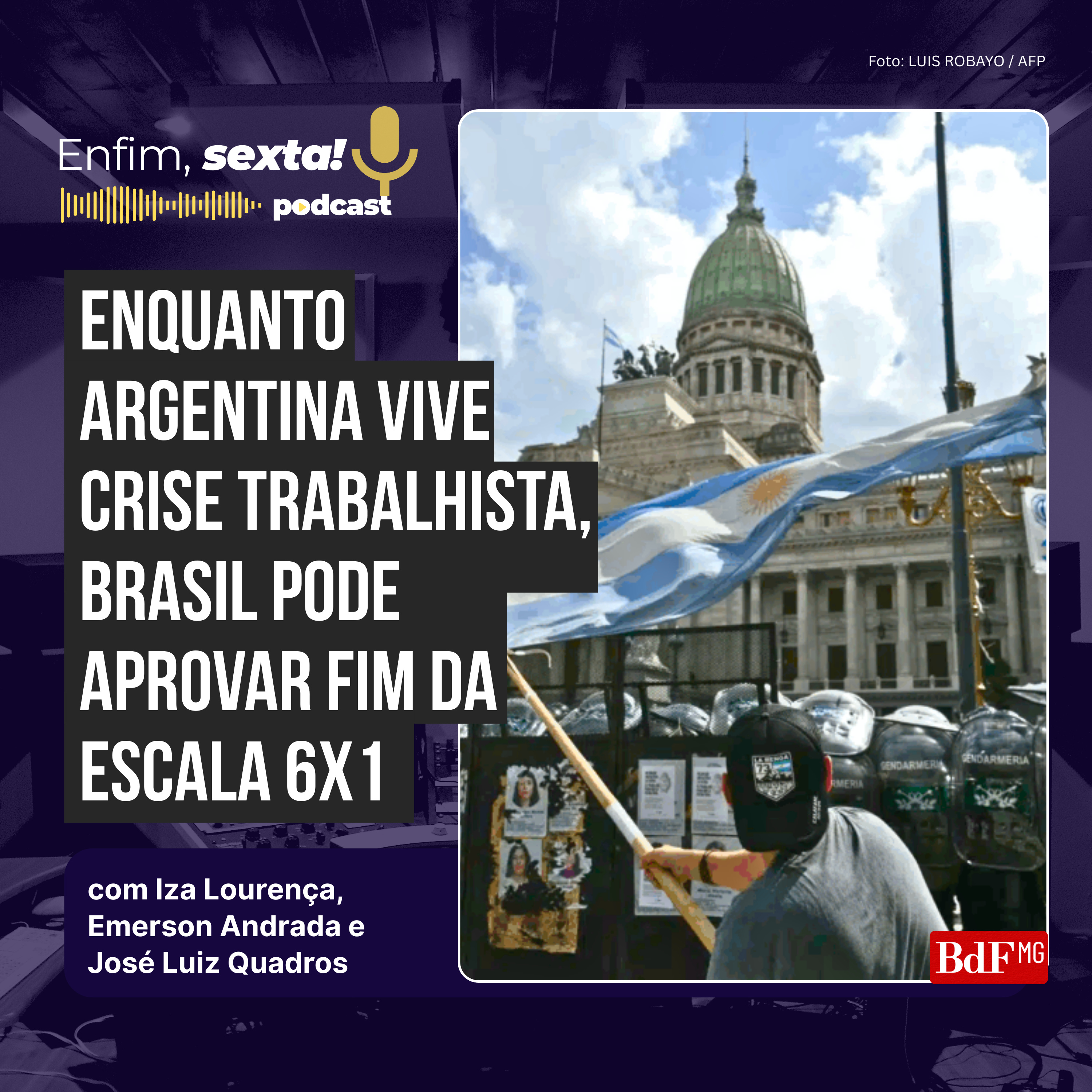 Enquanto Argentina vive crise trabalhista, Brasil pode aprovar fim da escala 6x1