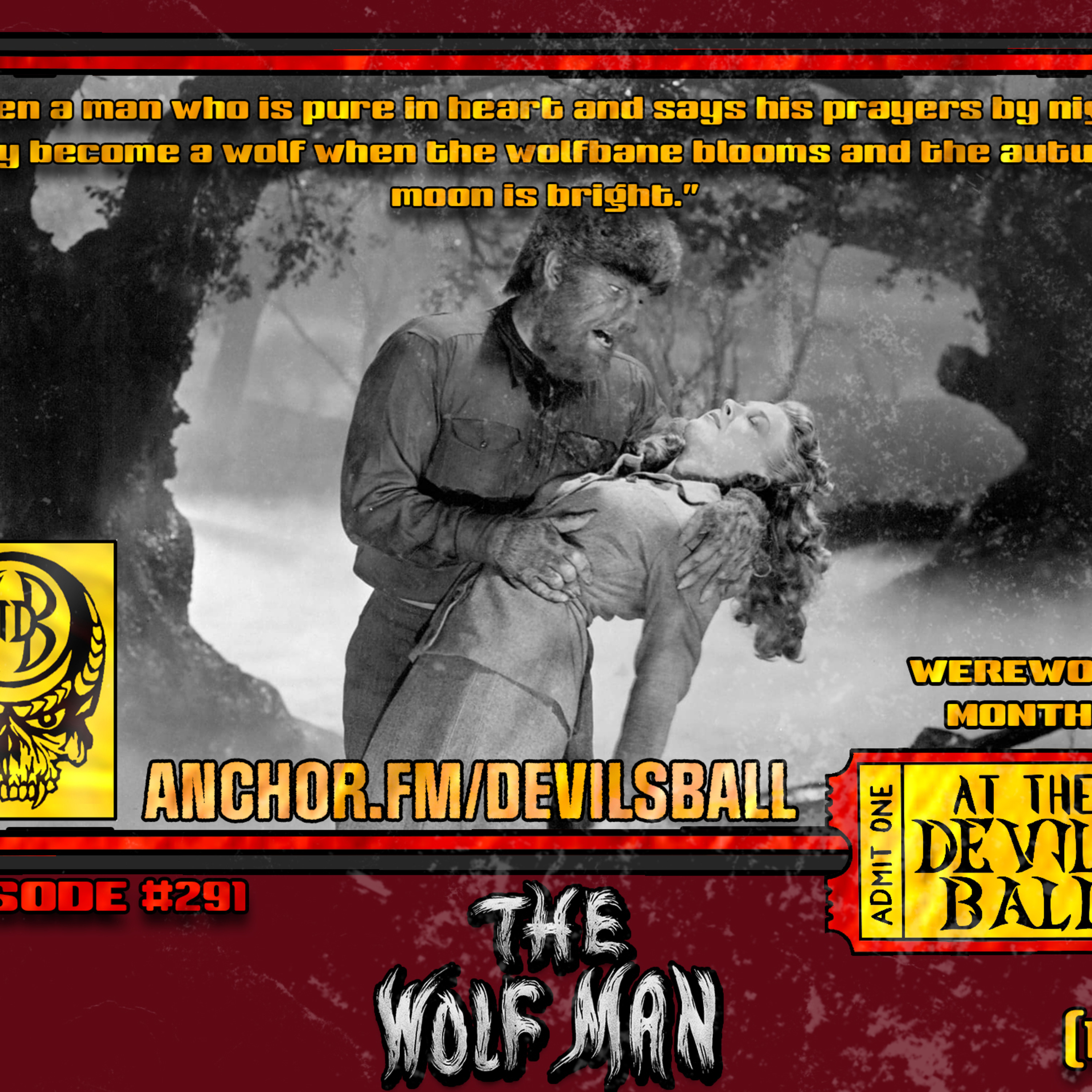 Episode 291: The Wolf Man (1941) episode artwork