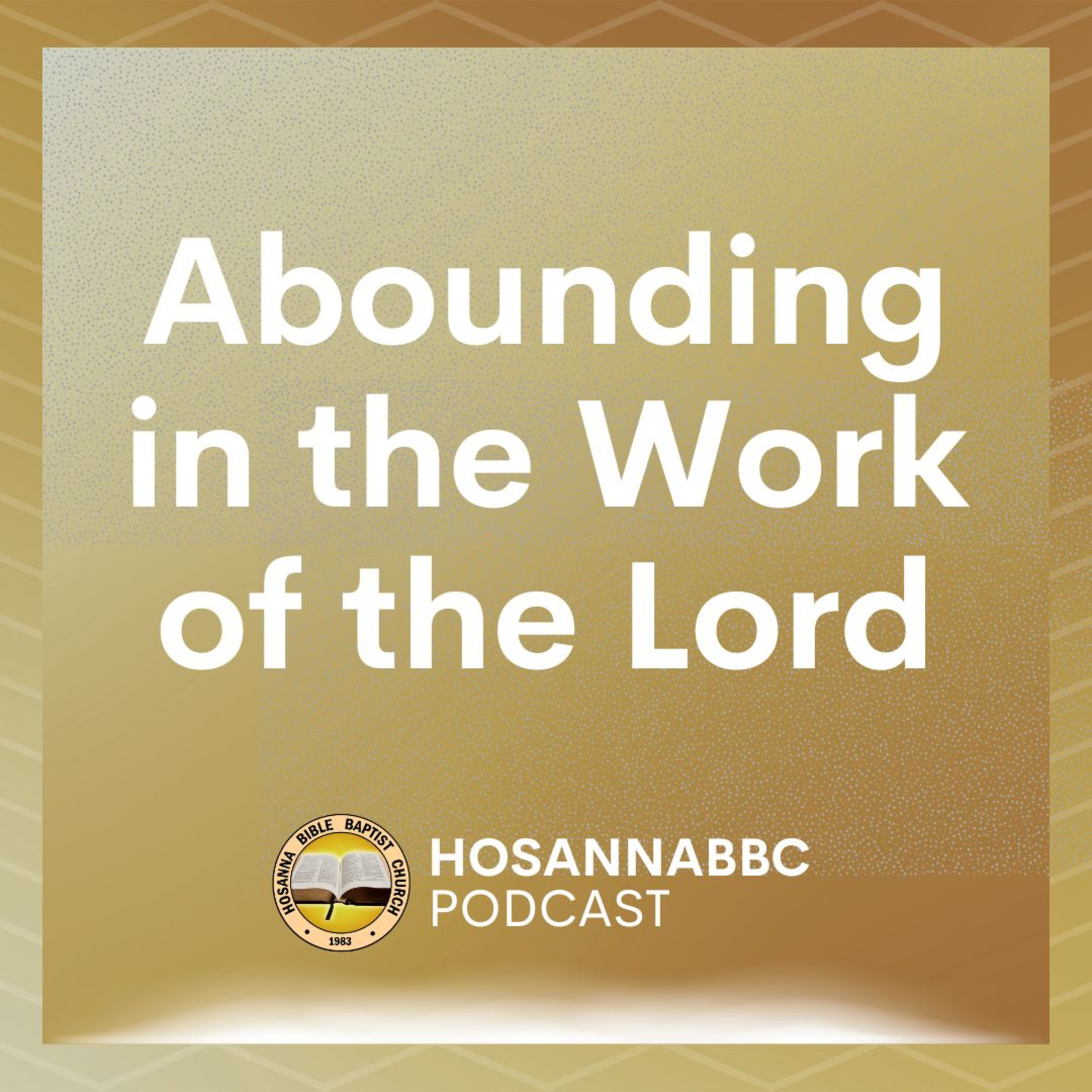 Abounding in the Work of the Lord - Ptr. Vher Saballa