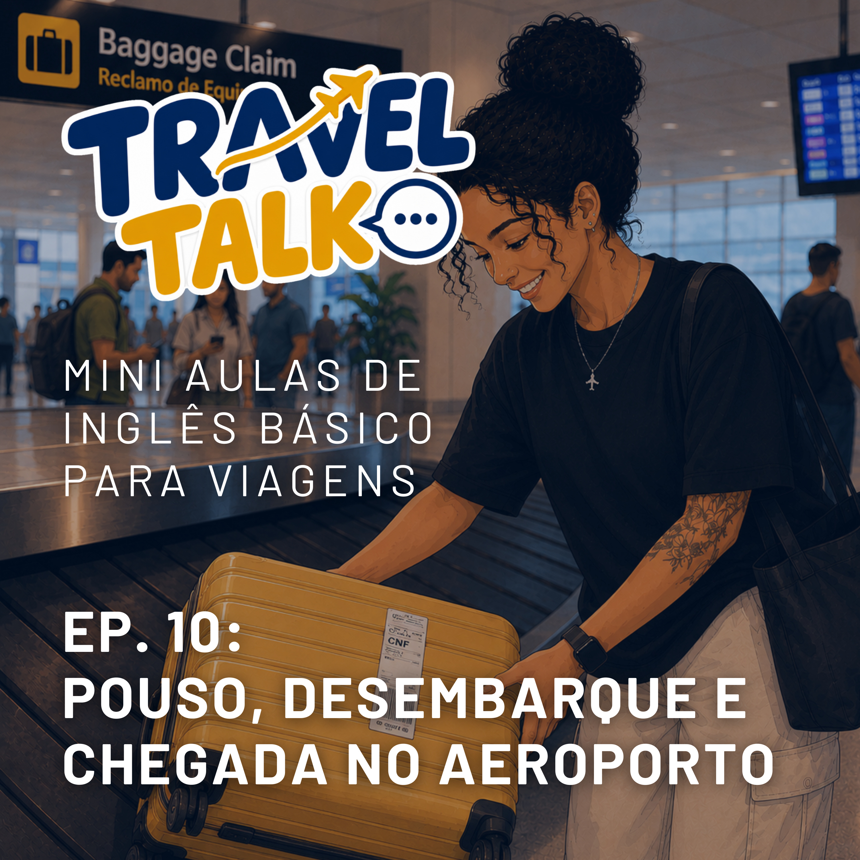 Pouso, desembarque e chegada no aeroporto