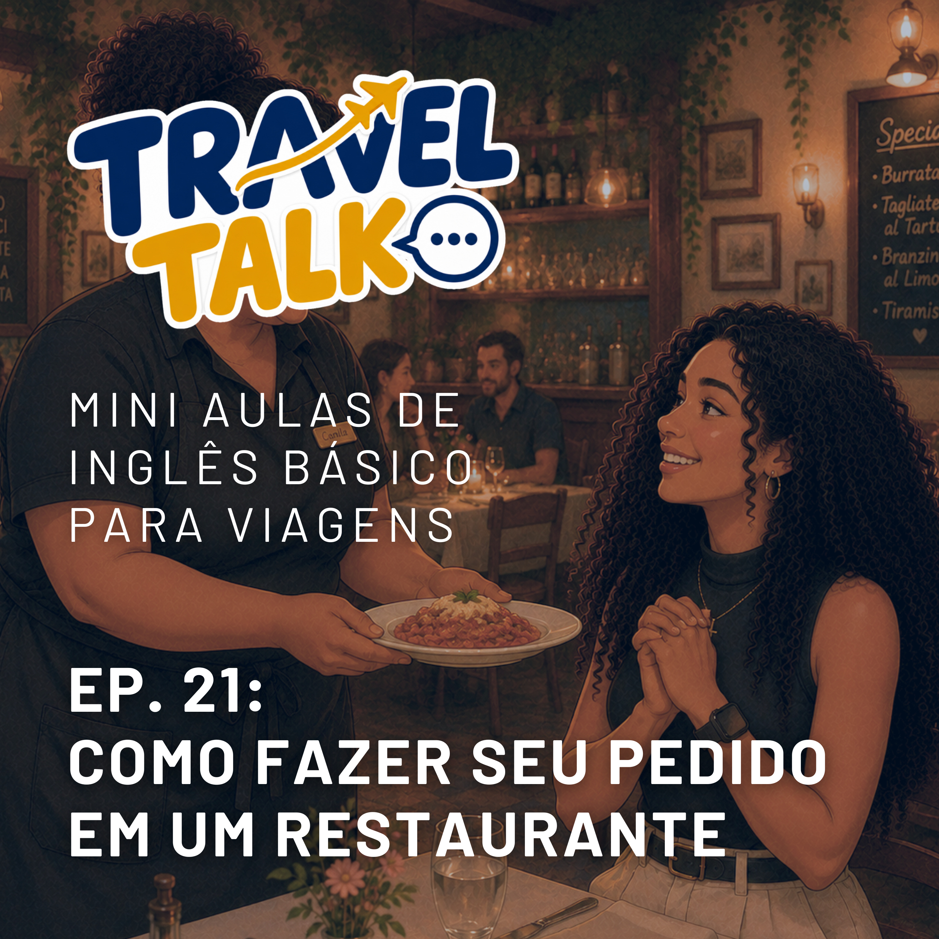 Fazendo seu pedido em um restaurante