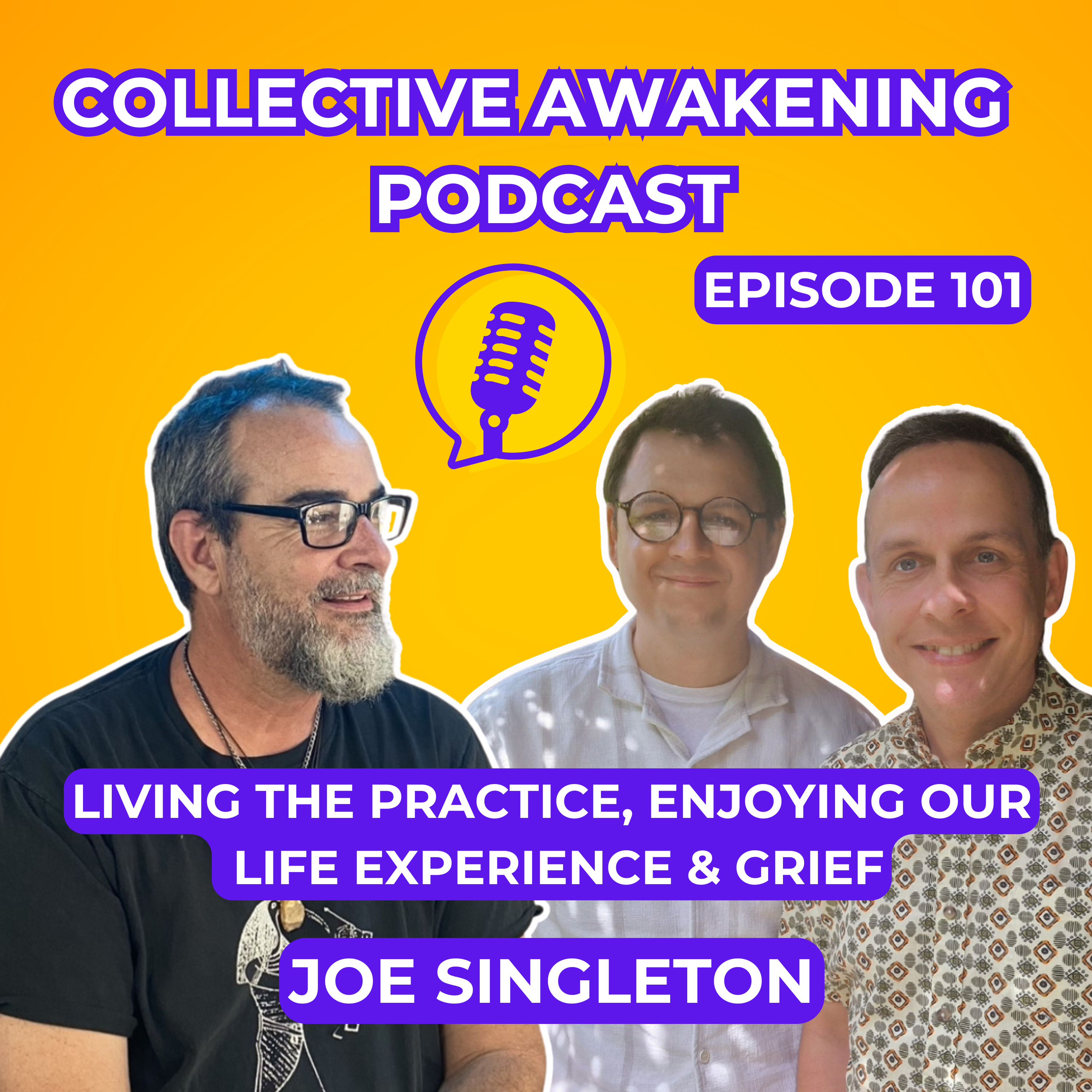  Living the practice, Grief & Enjoying our life experience : Joe Singleton #101 episode artwork