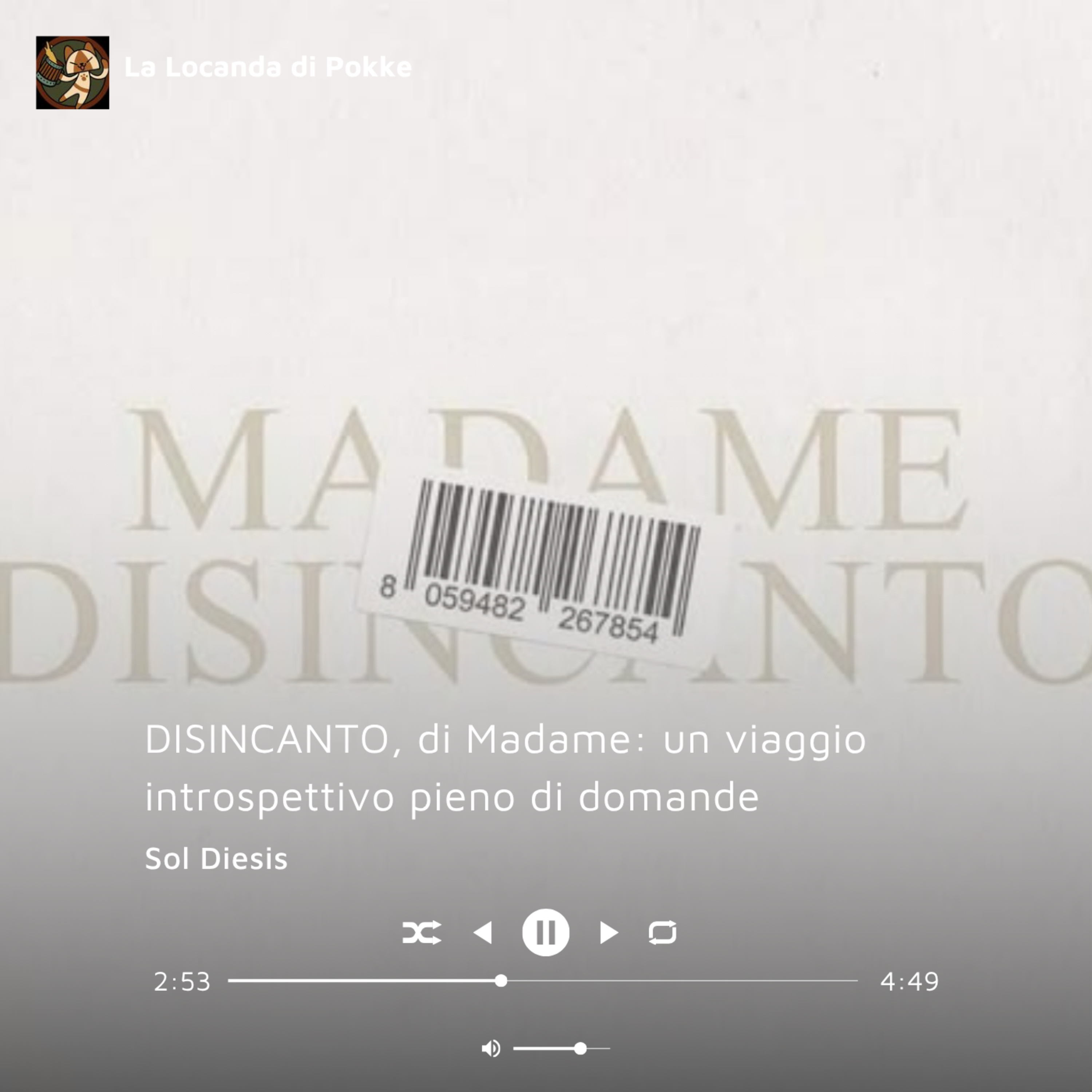 DISINCANTO, di Madame: un viaggio introspettivo pieno di domande - Sol Diesis | S5 Ep.82 episode artwork
