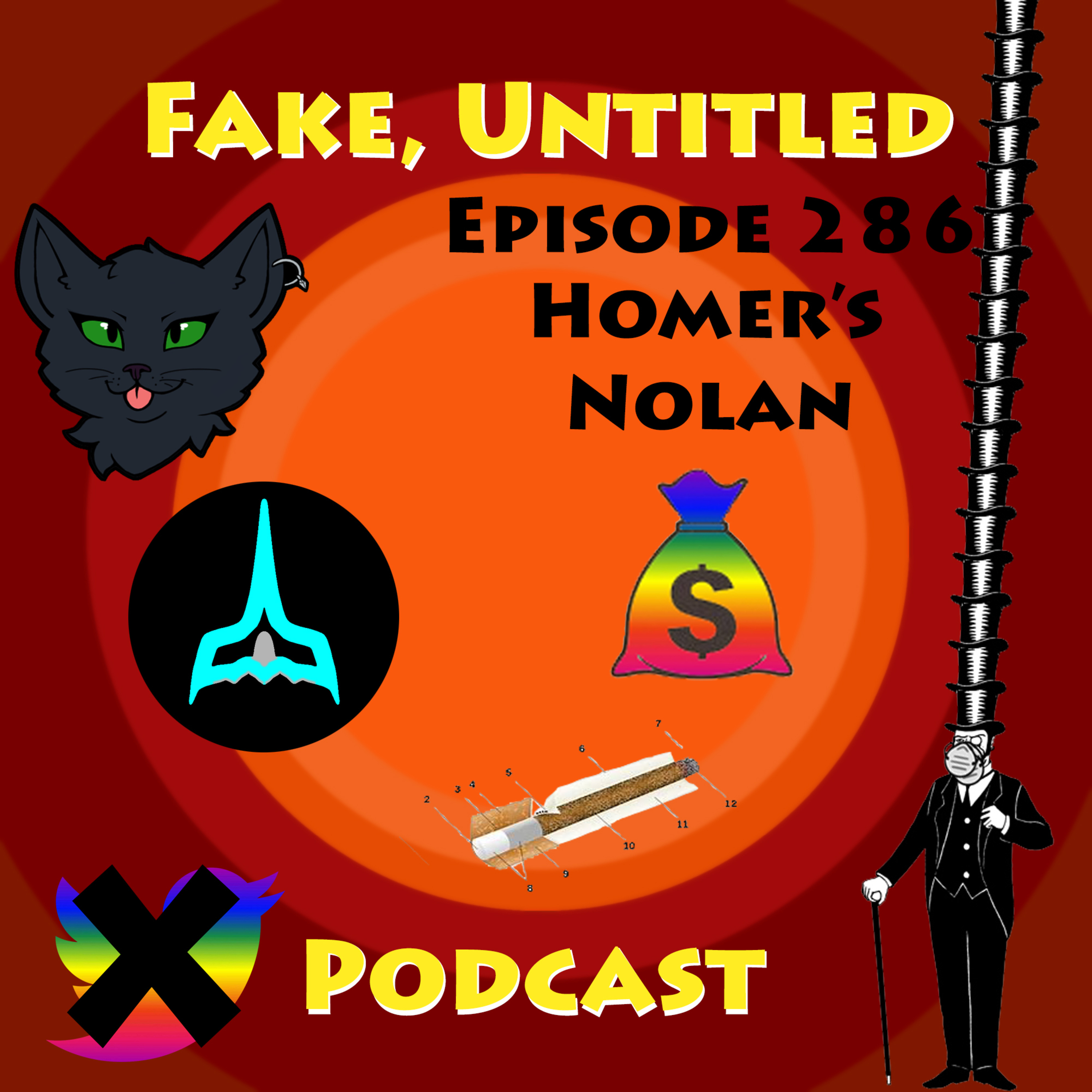 Fake, Untitled Podcast: Episode 286 - Homer's Nolan episode artwork