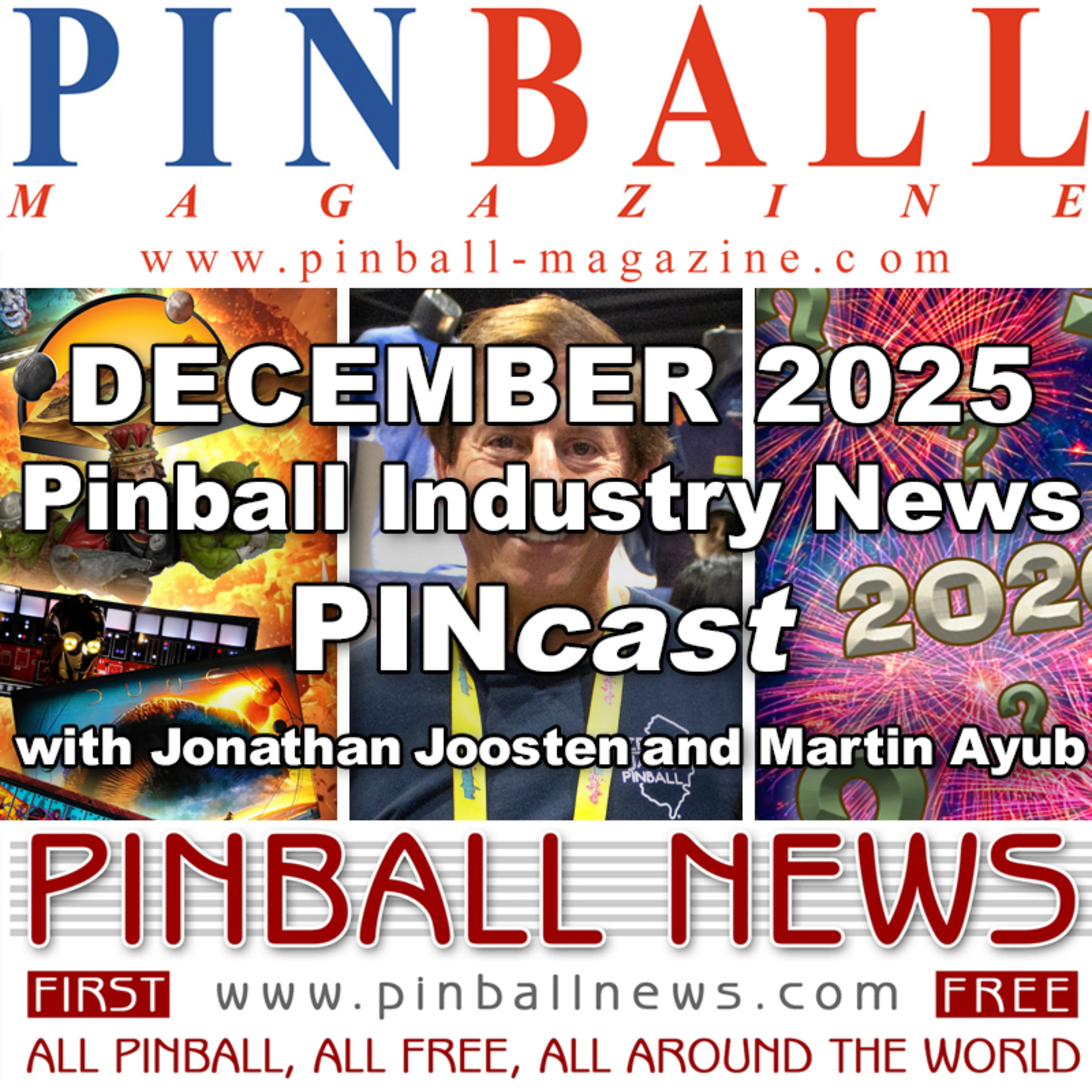 Pinball Magazine & Pinball News PINcast December 2025 recap