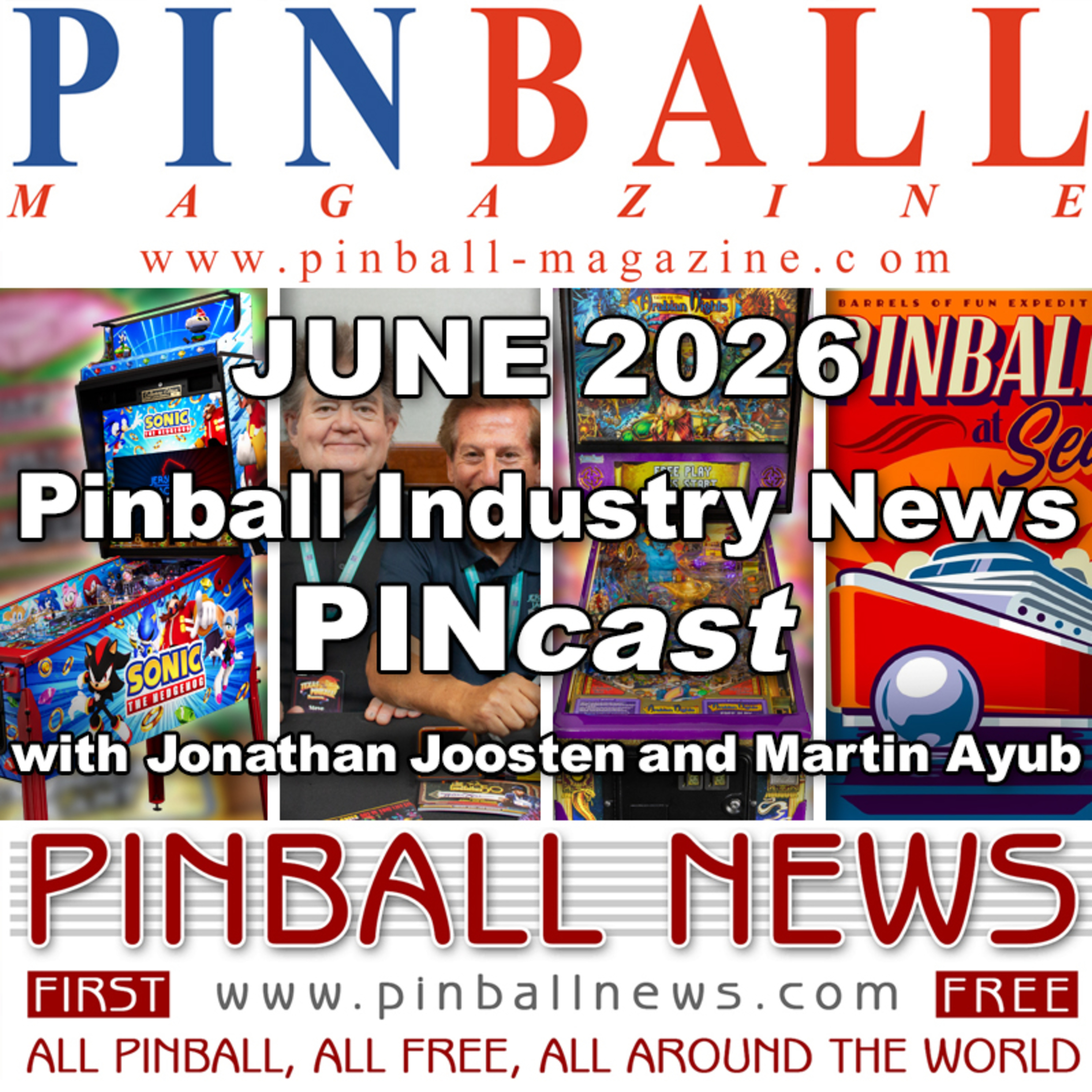 Pinball Magazine & Pinball News PINcast June 2026 recap