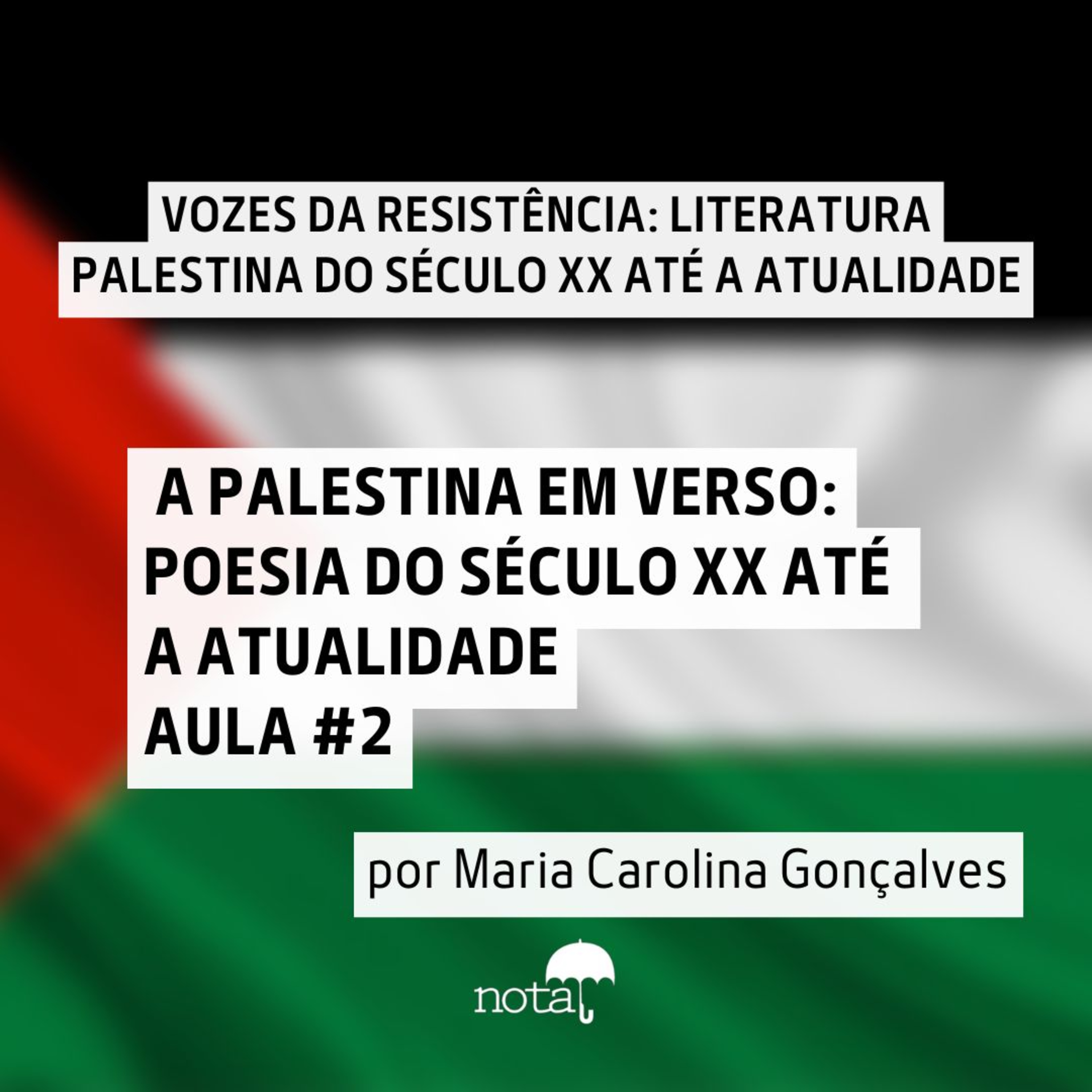 A PALESTINA EM VERSO: POESIA DO SÉCULO XX ATÉ A ATUALIDADE | AULA #2 episode artwork
