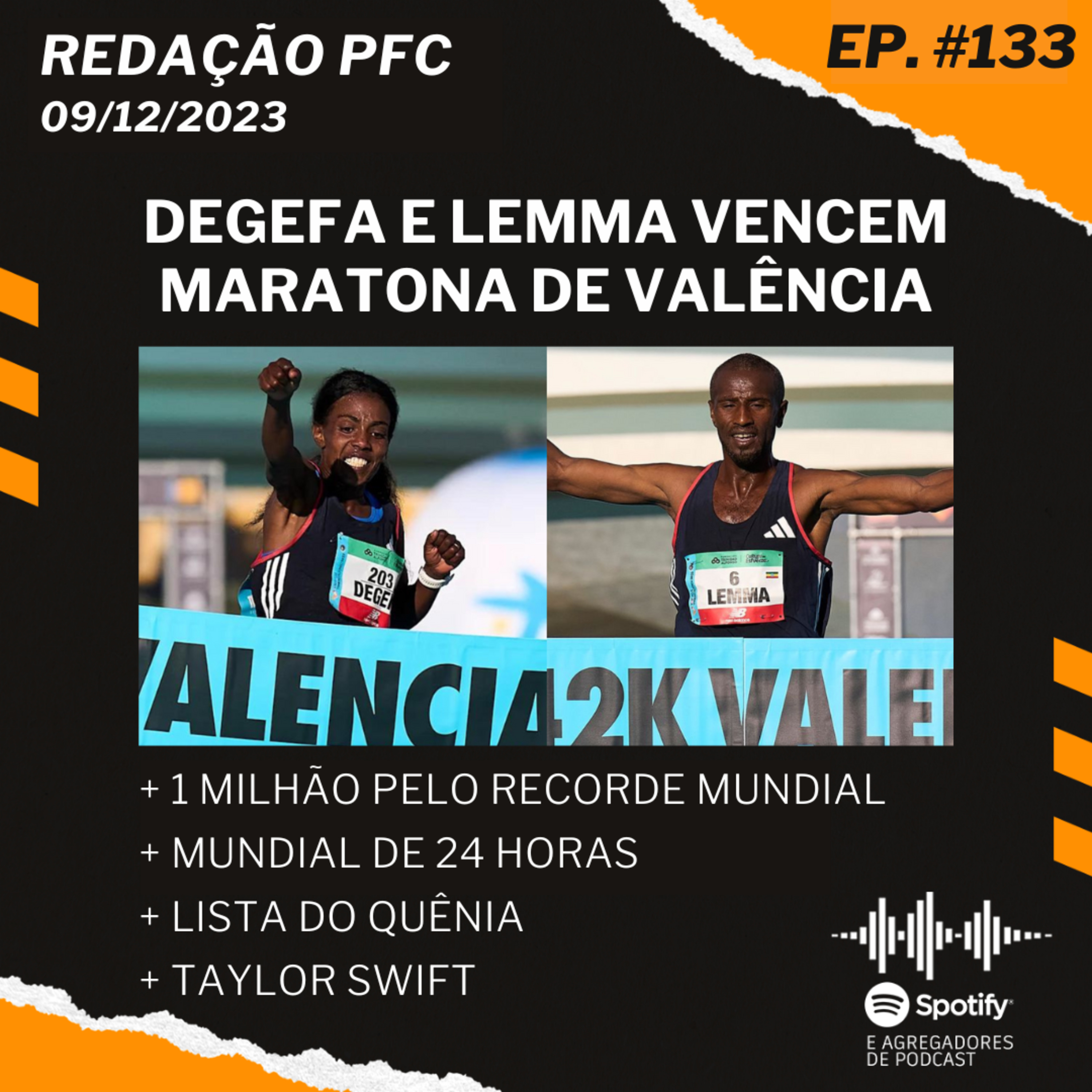 Redação PFC 133 - Maratona de Valência, 1 Milhão Pelo Recorde Mundial e Taylor Swift episode artwork