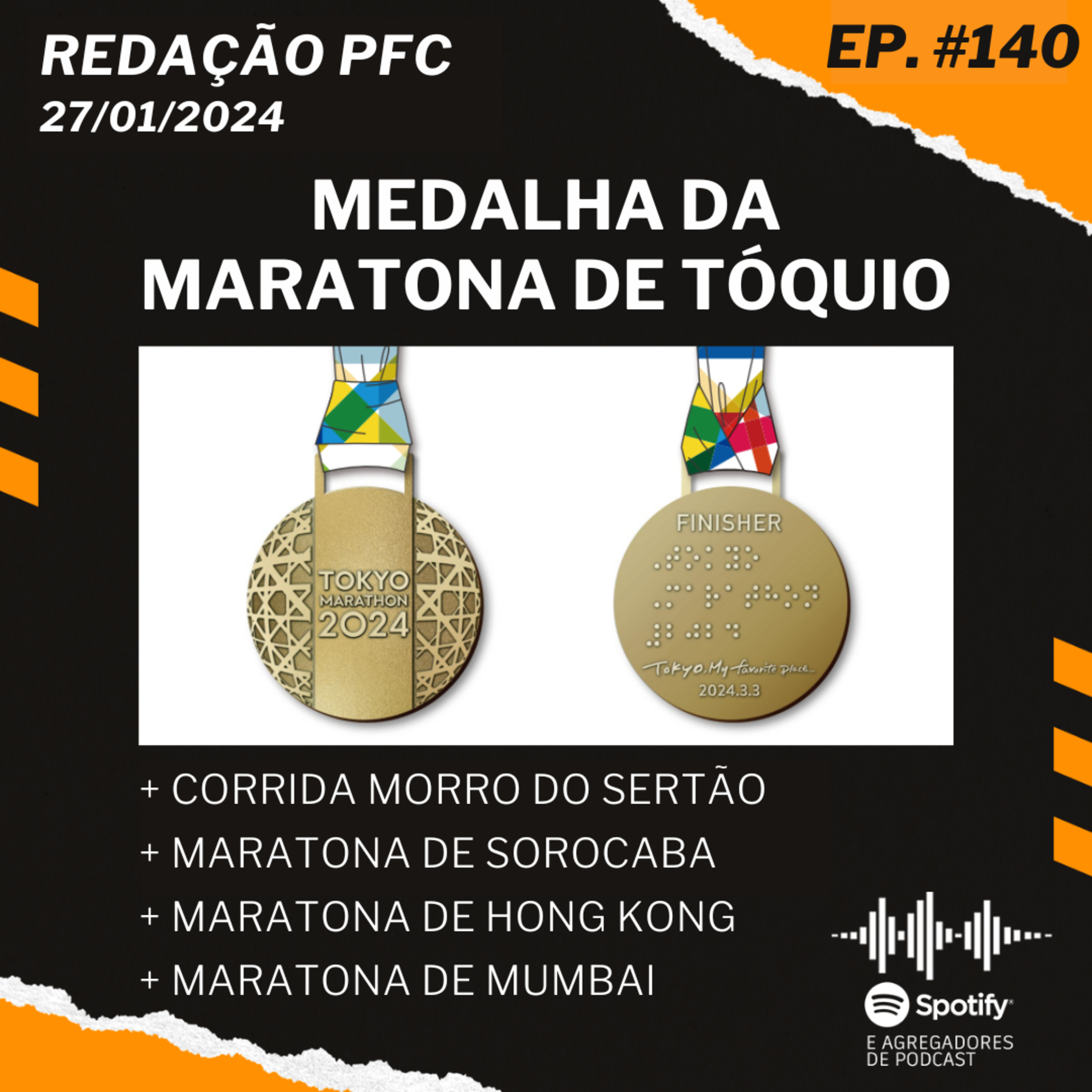 Redação PFC 140 - Medalha da Maratona de Tóquio, Corrida Morro do Sertão e Maratona de Hong Kong episode artwork