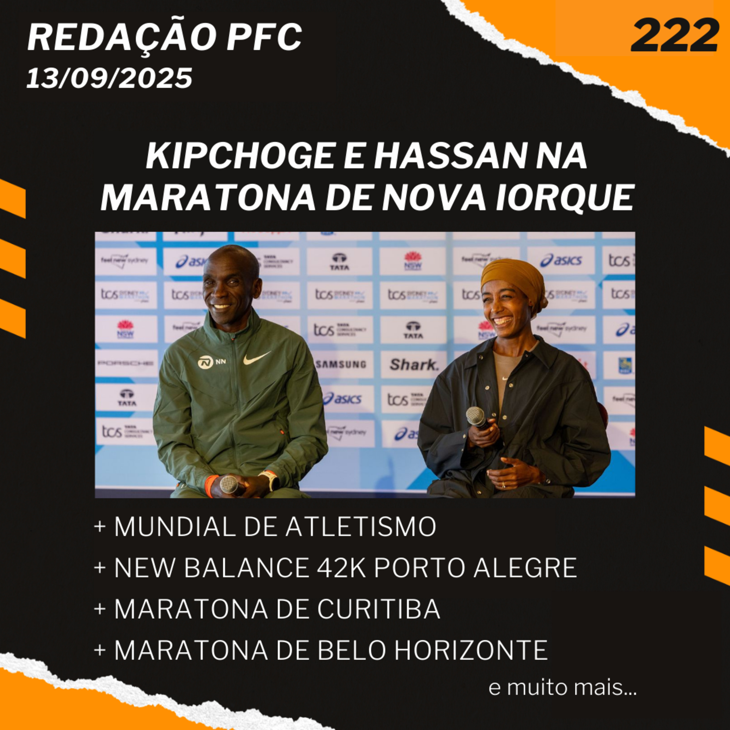 Redação PFC 222 - Kipchoge e Hassan em Nova Iorque, Mundial de Atletismo e Maratonas pelo Brasil episode artwork