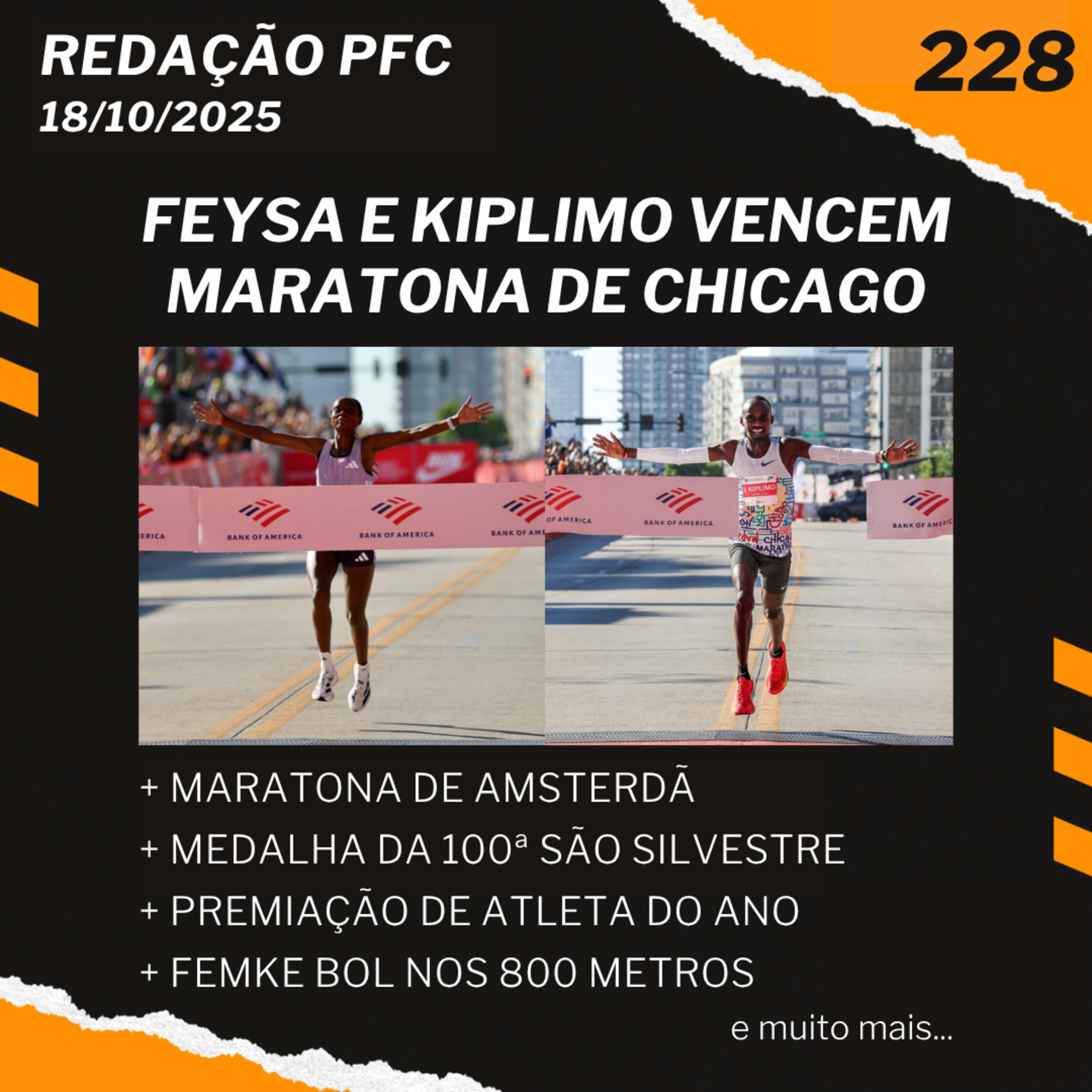 Redação PFC 228 - Maratona de Chicago, Maratona de Amsterdã e Medalha da São Silvestre episode artwork