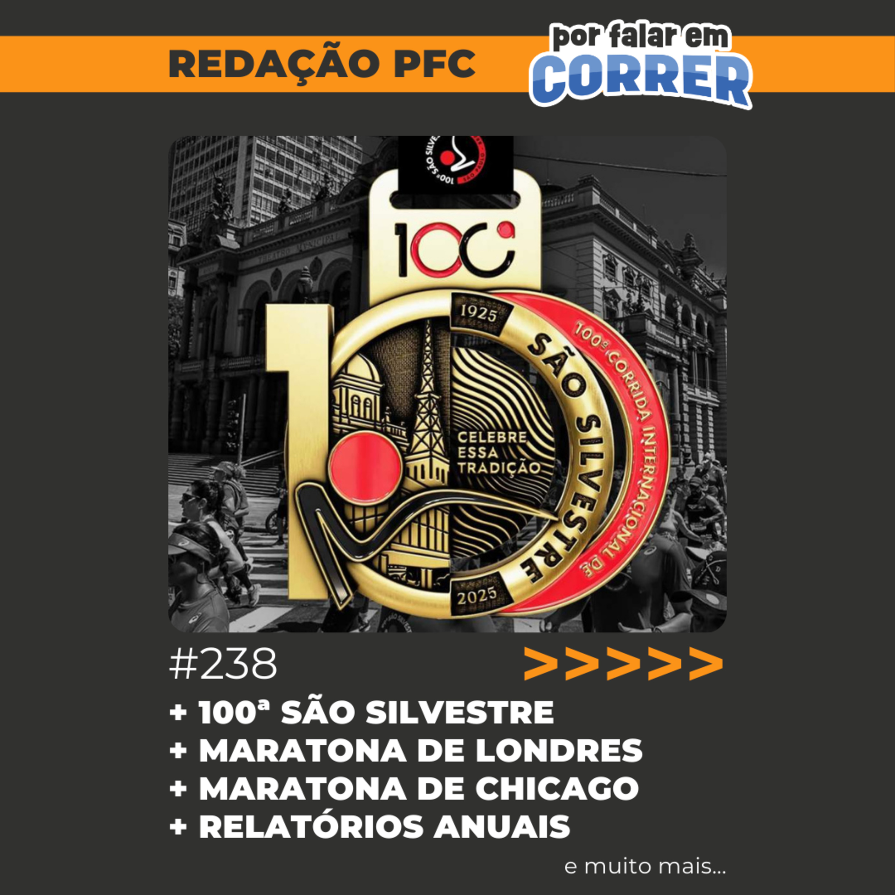 Redação PFC 238 - 100ª São Silvestre, Recordes de arrecadações para caridade e Relatórios Anuais episode artwork
