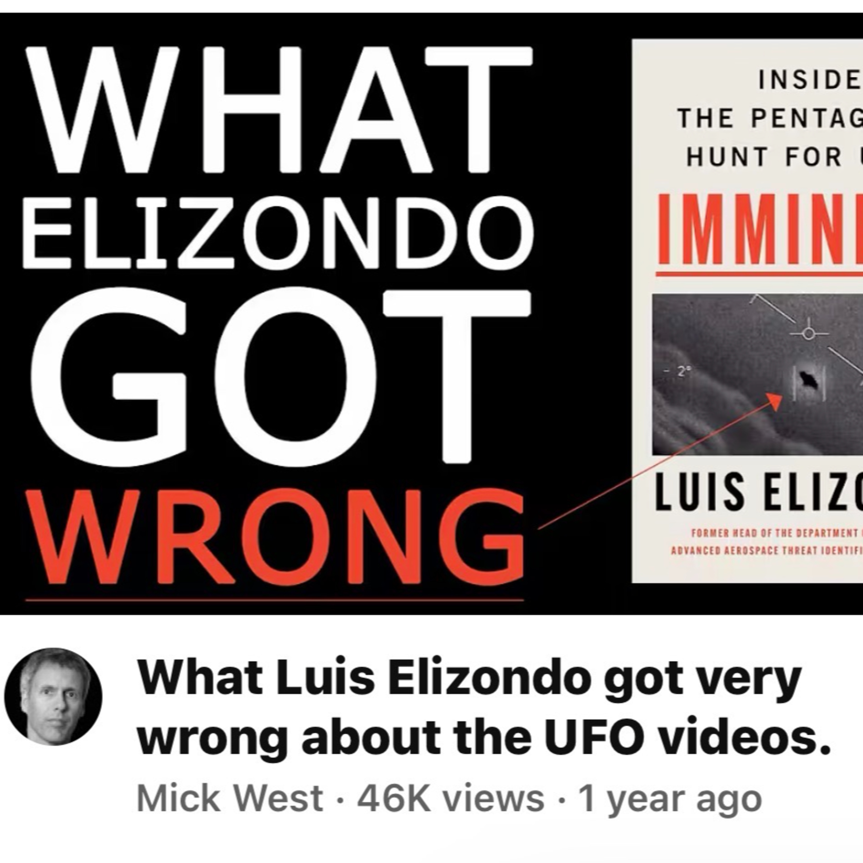 Mick West and Luis Elizondo: NOTHING TO SEE HERE episode artwork