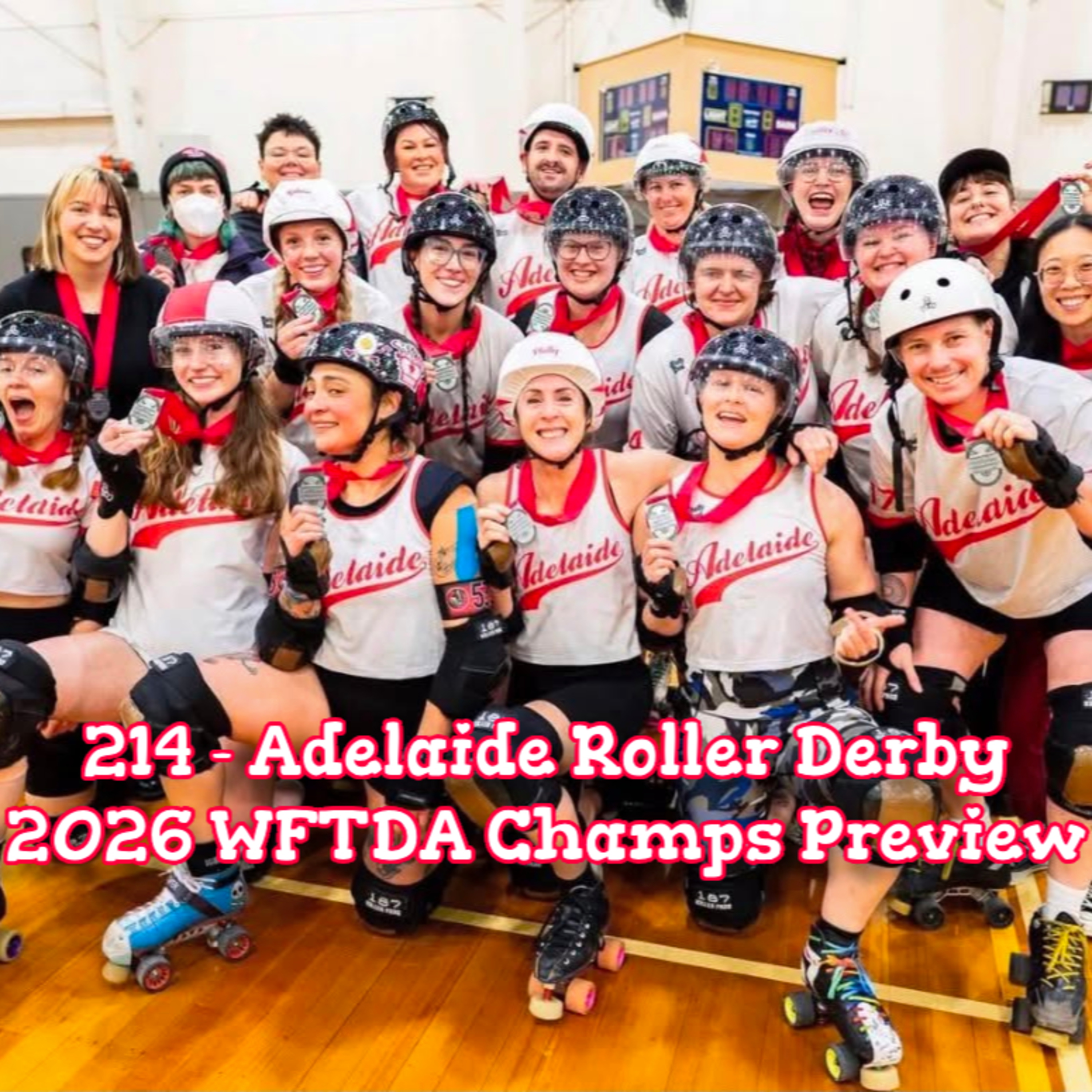214 - Adelaide Roller Derby 2026 WFTDA Champs Preview artwork