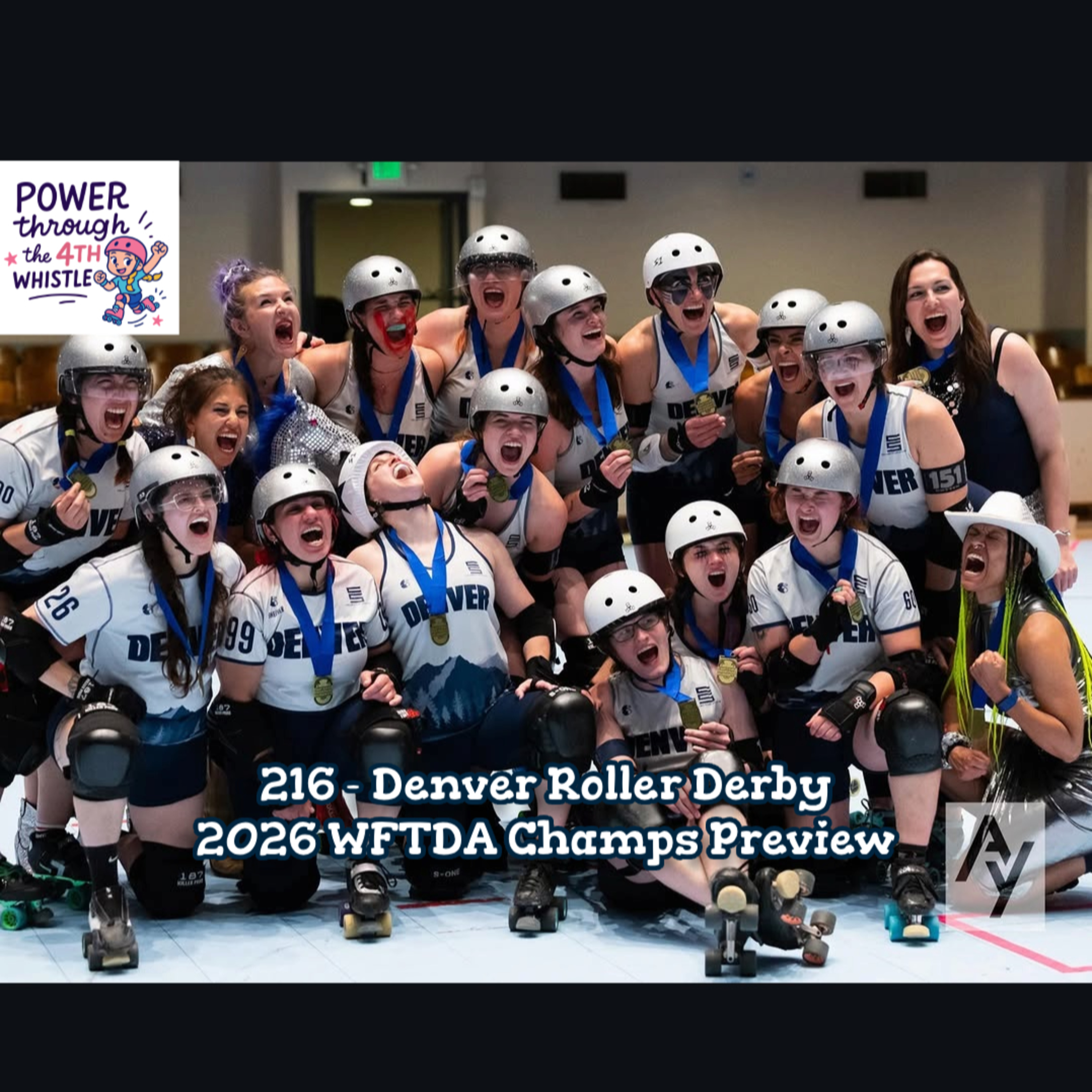 216 - Denver Roller Derby 2026 WFTDA Champs Preview artwork