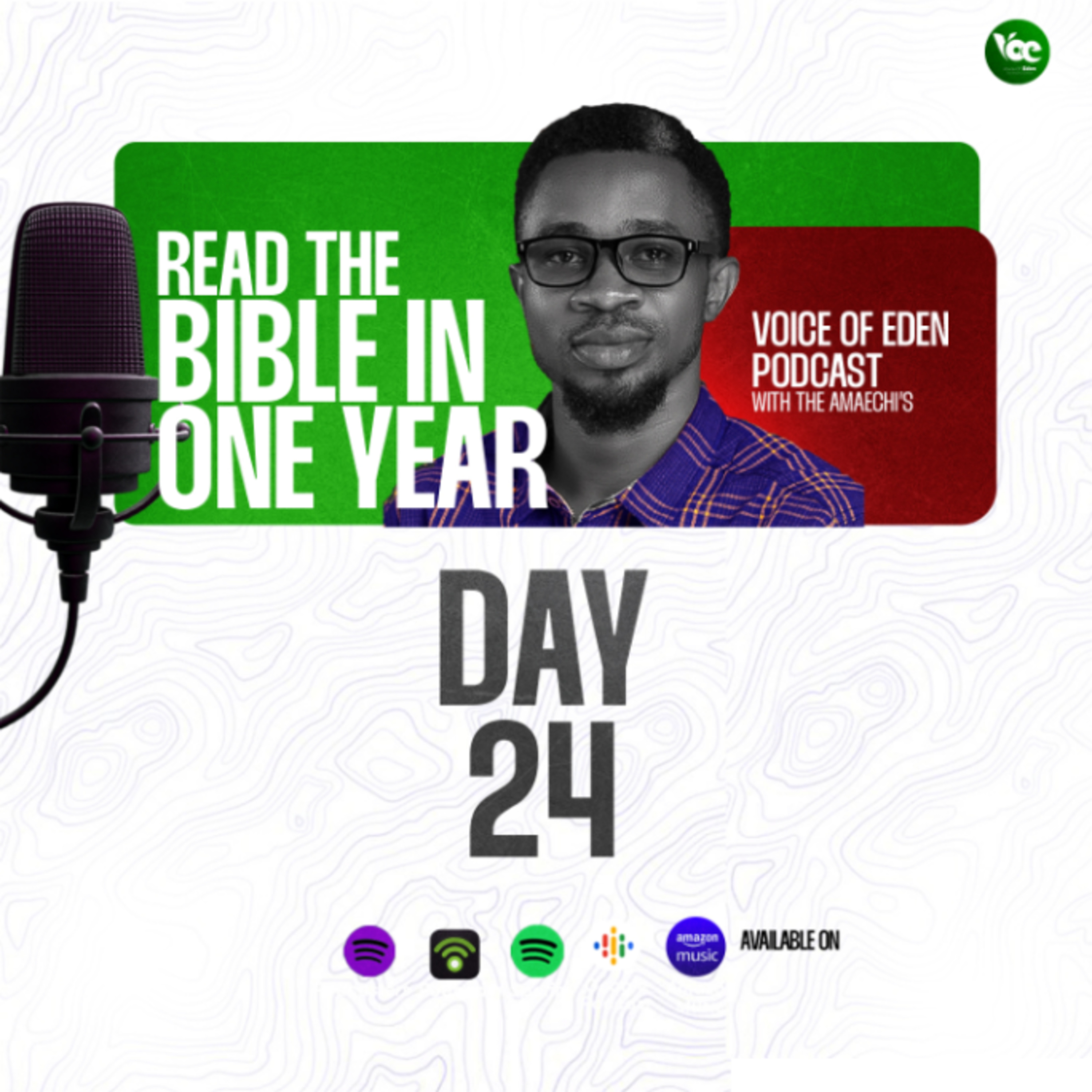 BIBLE IN ONE YEAR (DAY24) episode artwork