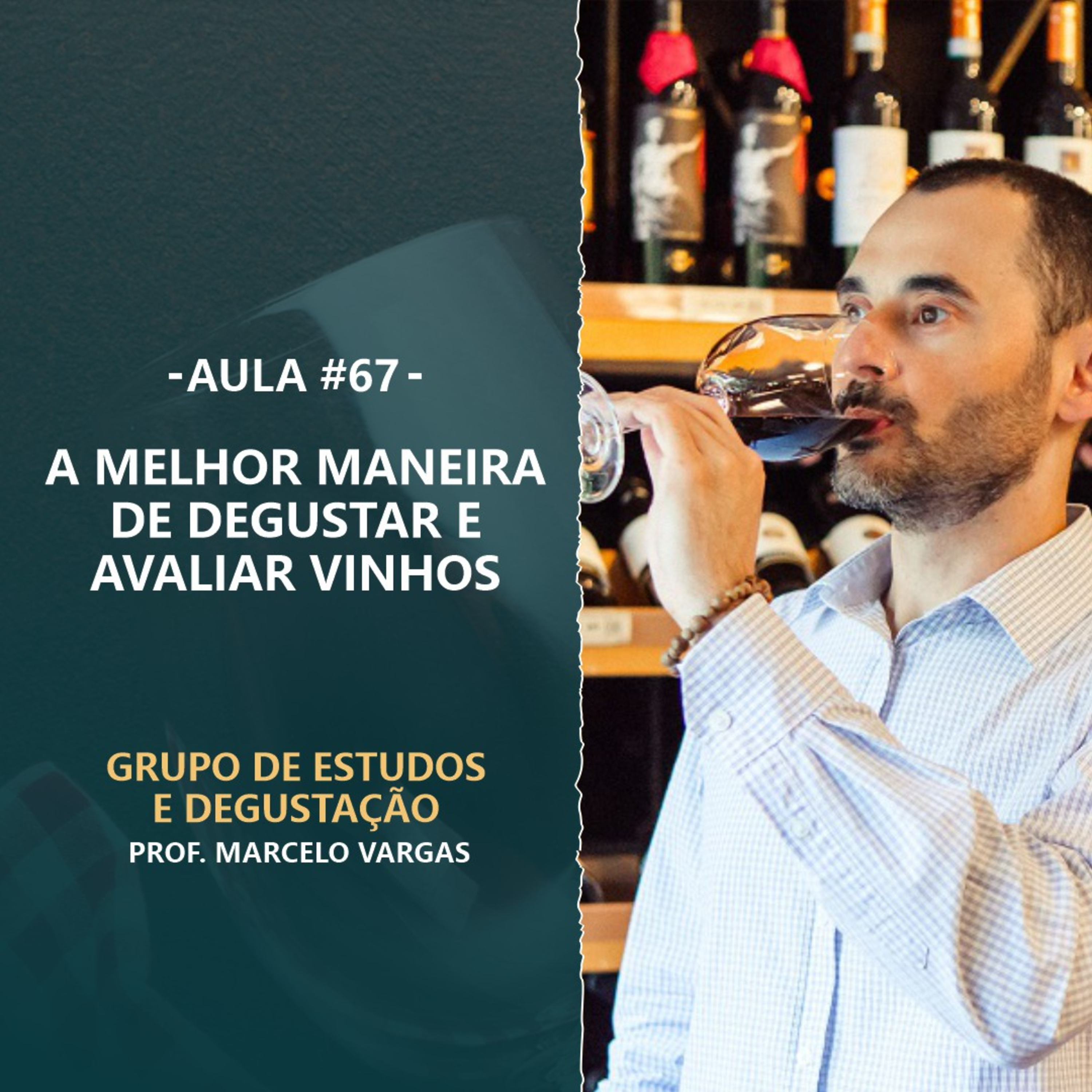 PODCAST aula 67 - Melhor maneira de degustar e avaliar vinhos: Atualização - Prof. Marcelo Vargas episode artwork