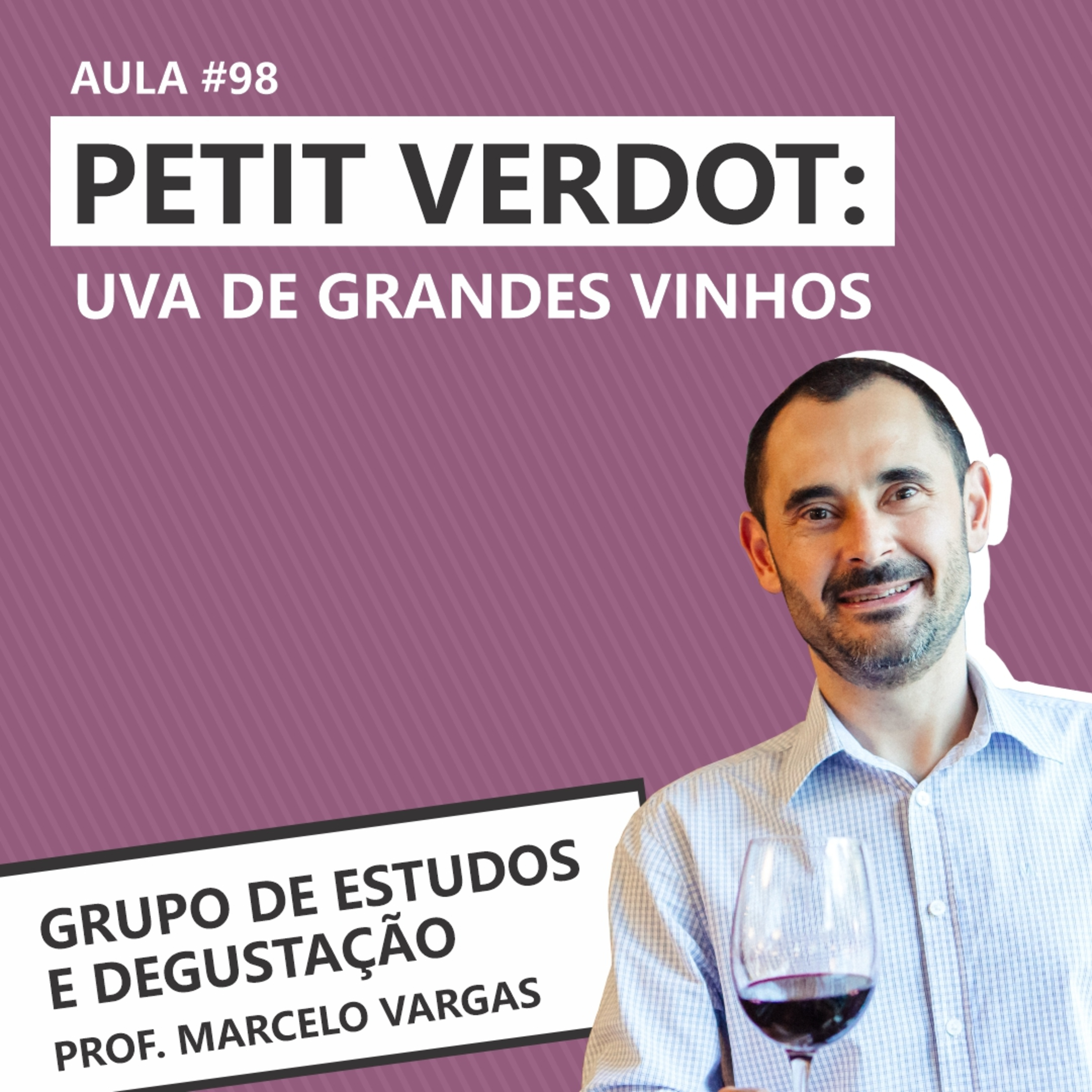 PODCAST aula 98 - Petit Verdot: uva de grandes vinhos - Prof. Marcelo Vargas episode artwork