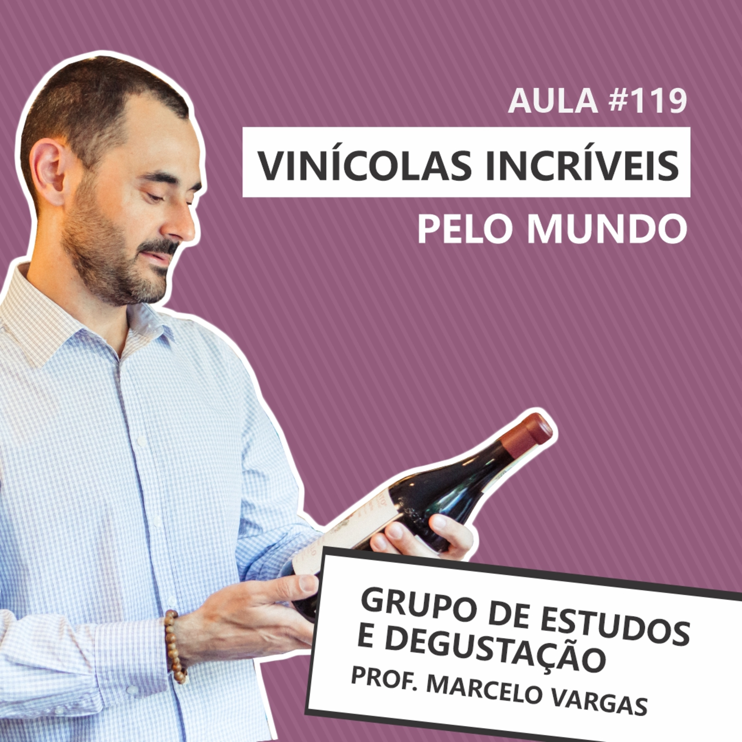 Podcast aula 119 - Vinícolas incríveis pelo mundo - Prof. Marcelo Vargas episode artwork