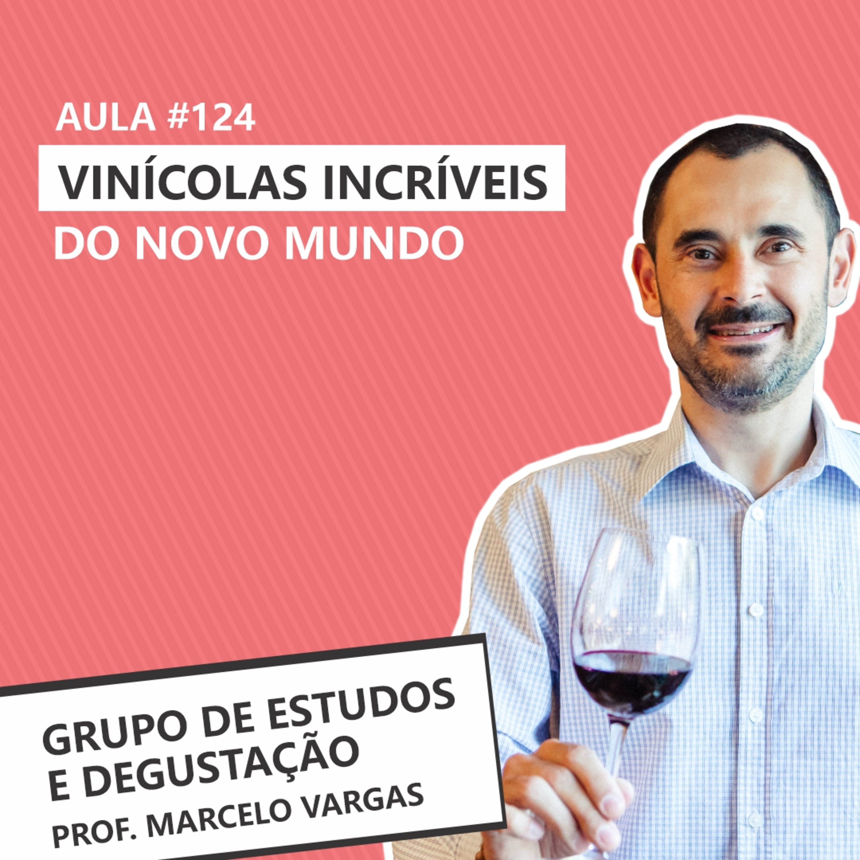 Podcast aula 124 - Vinícolas incríveis do Novo Mundo - Prof. Marcelo Vargas episode artwork