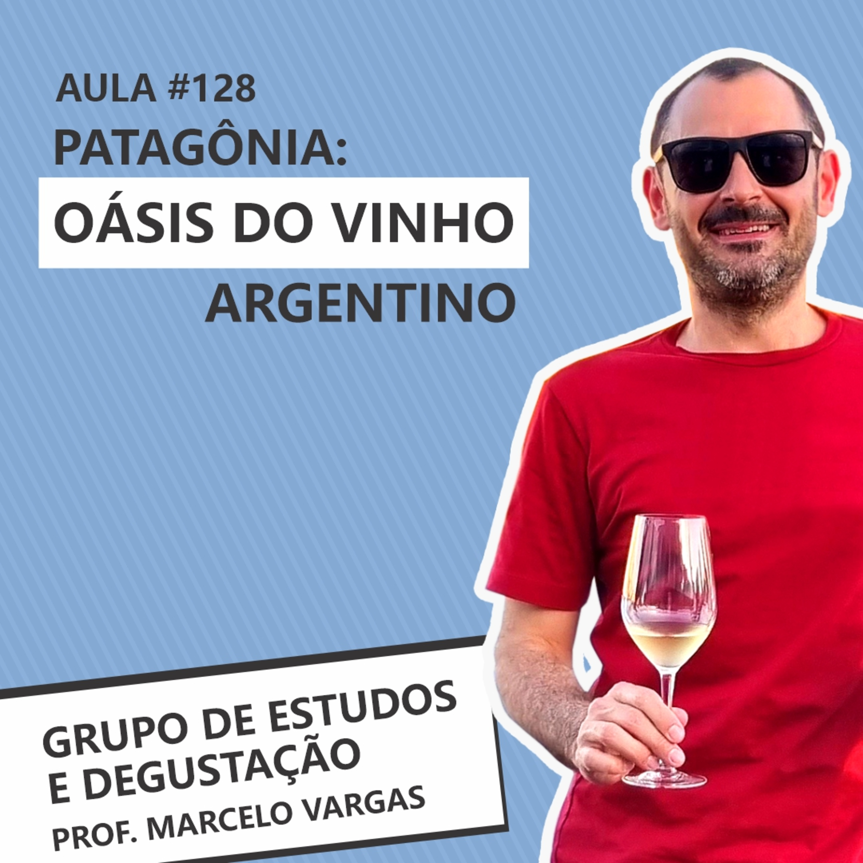 Podcast aula 128 - Patagônia: Oásis do vinho argentino - Prof. Marcelo Vargas episode artwork