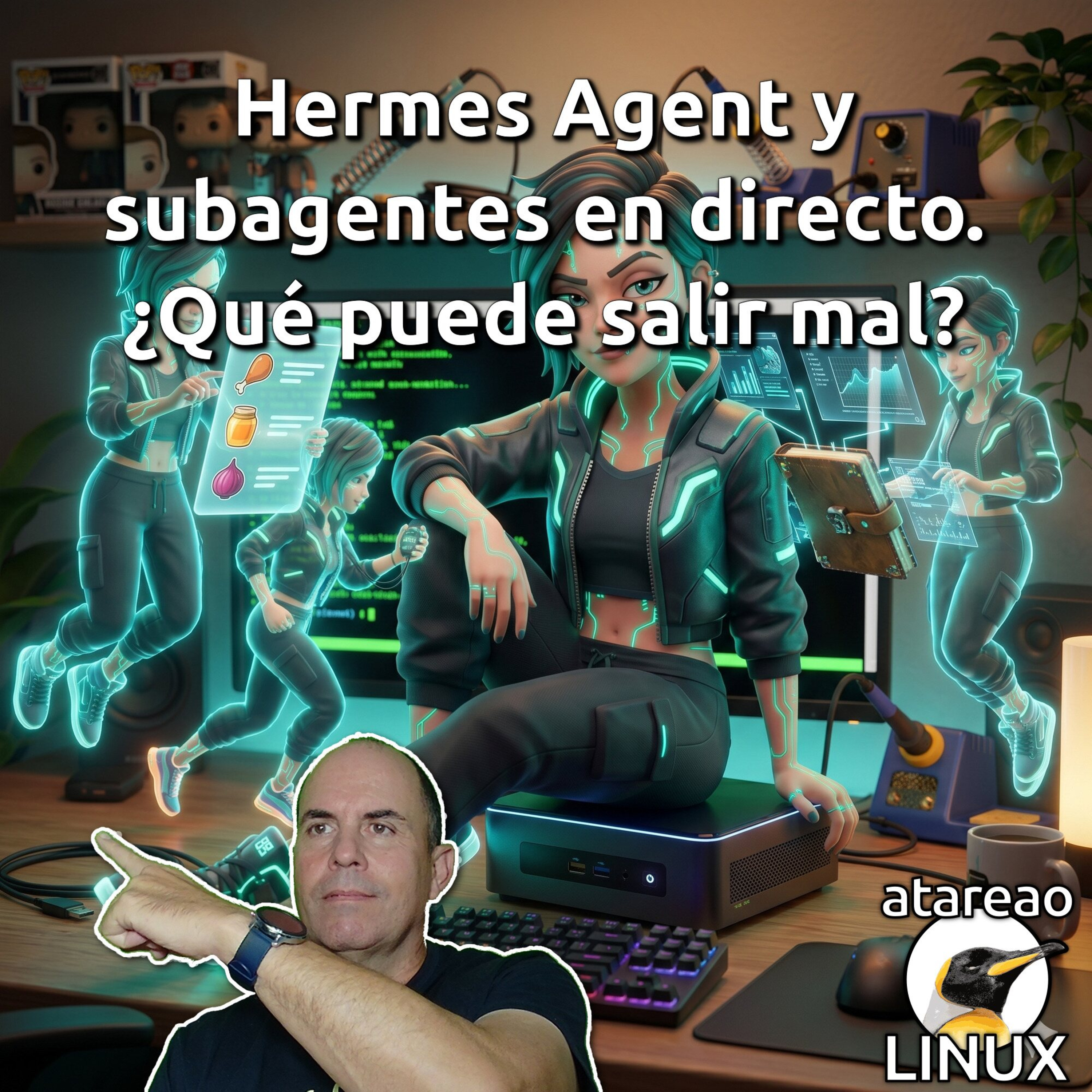 ATA 801 Hermes Agent y subagentes en directo. ¿Qué puede salir mal?