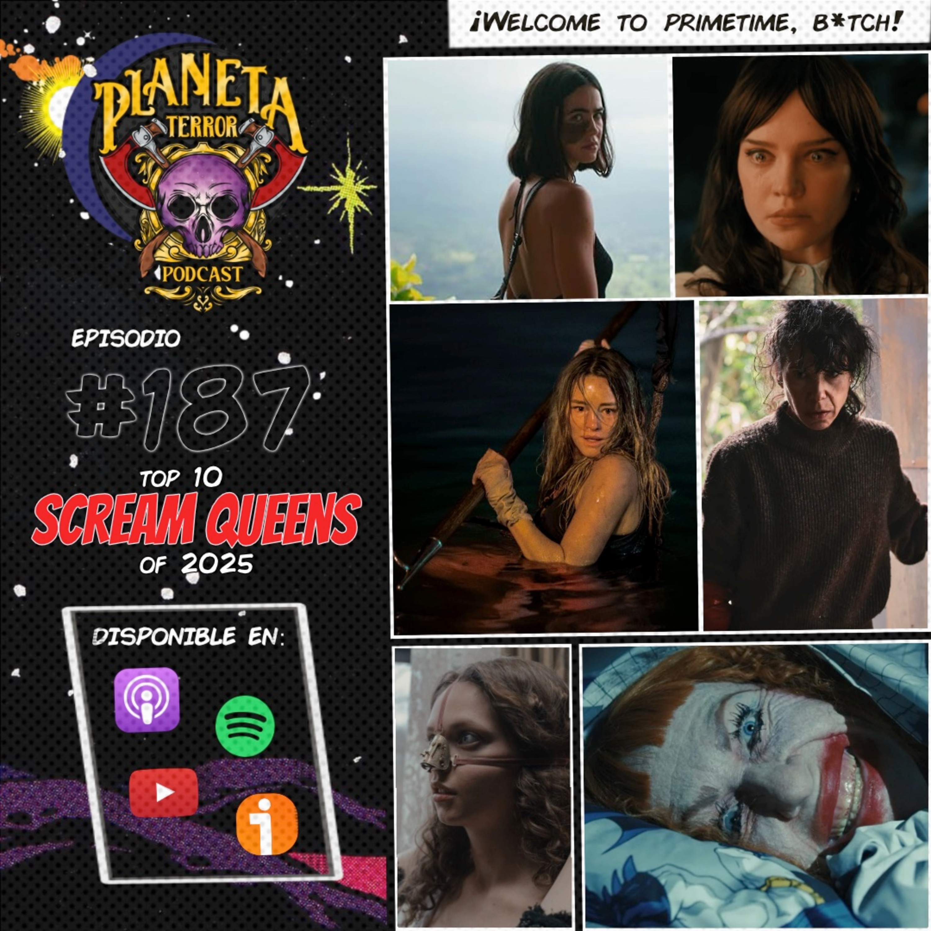Top 10 Scream Queens del 2025 episode artwork