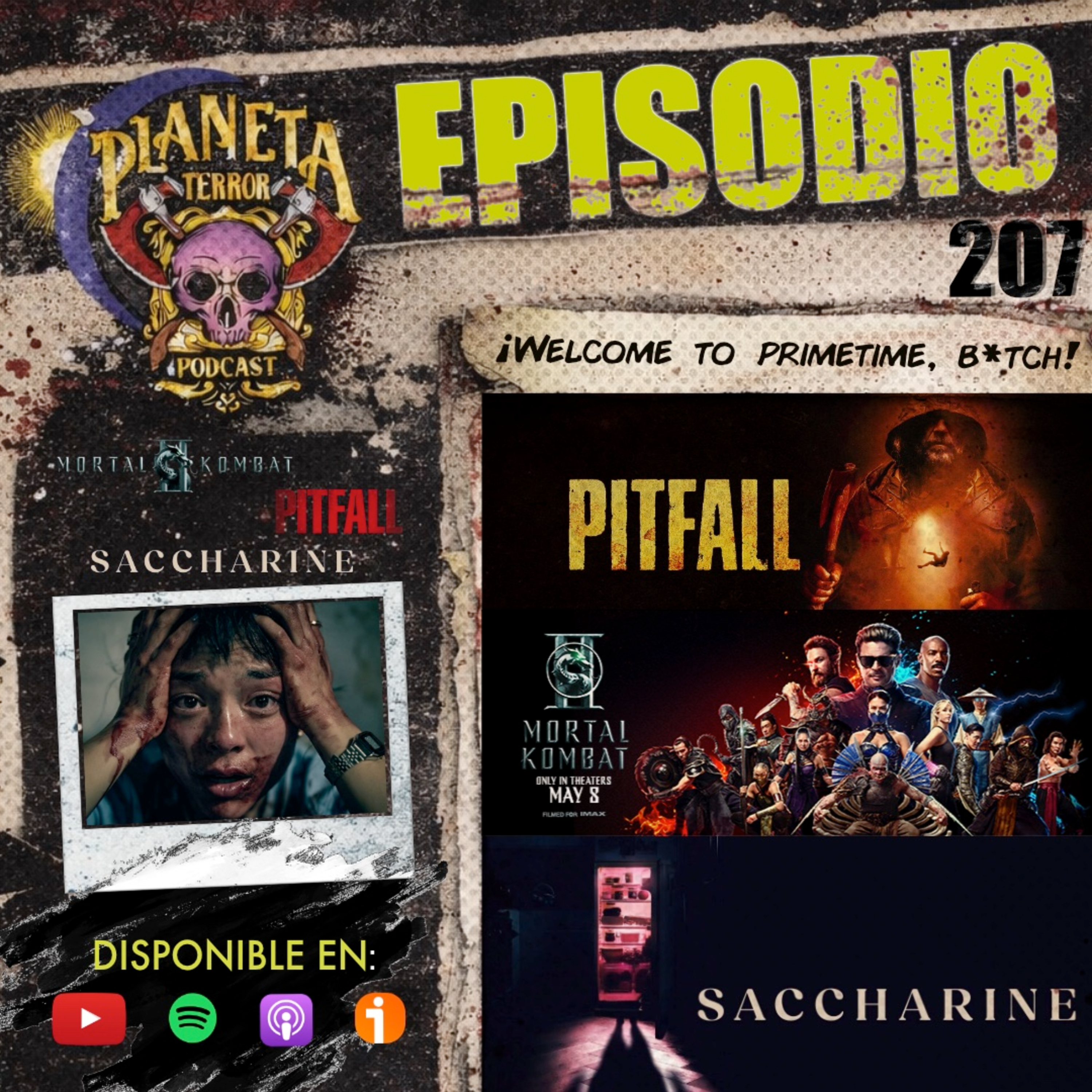 Mortal Kombat 2 (2026), Saccharine (2026) y Pitfall (2025)  episode artwork