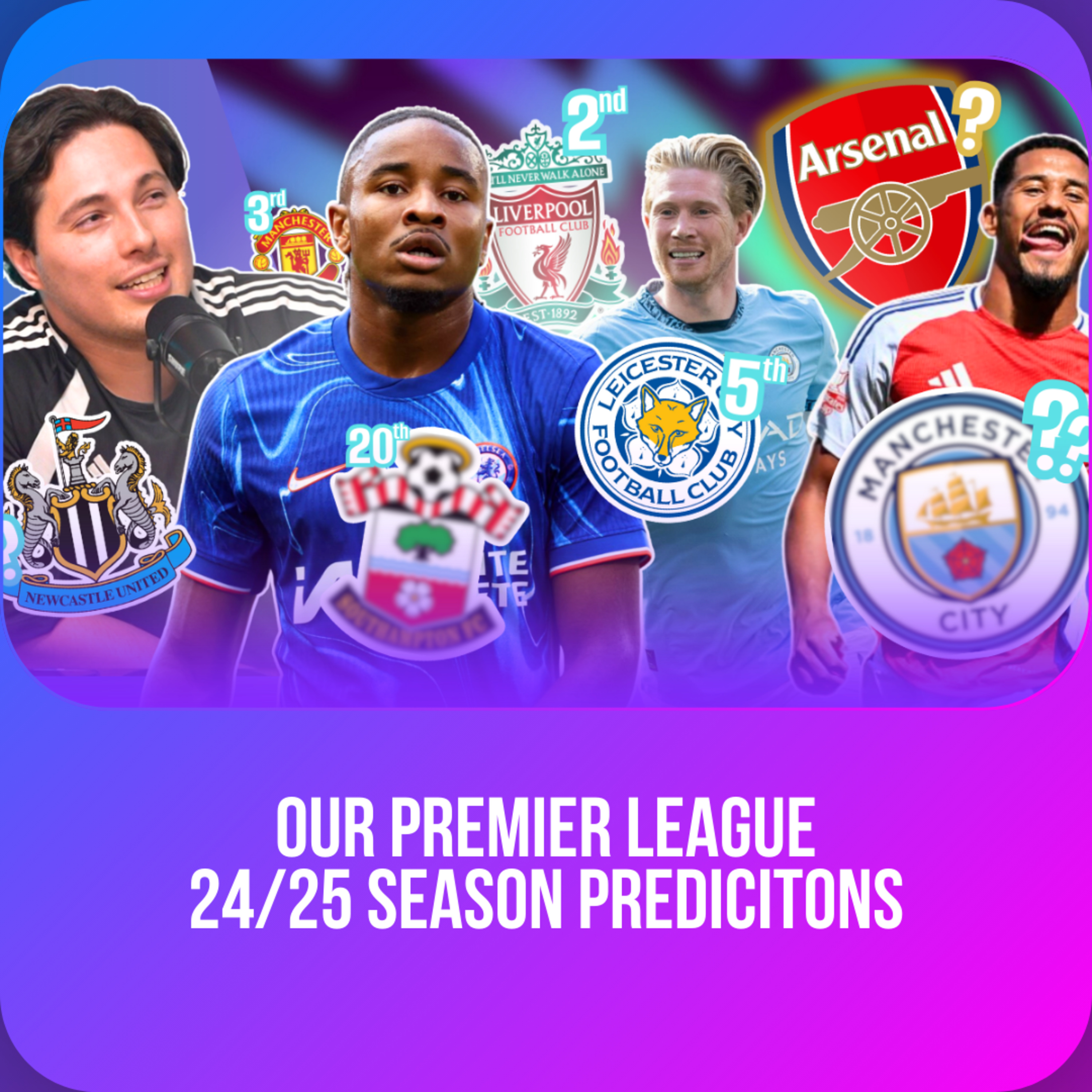 PREDICTING THE PREMIER LEAGUE SEASON 2024/2025 episode artwork