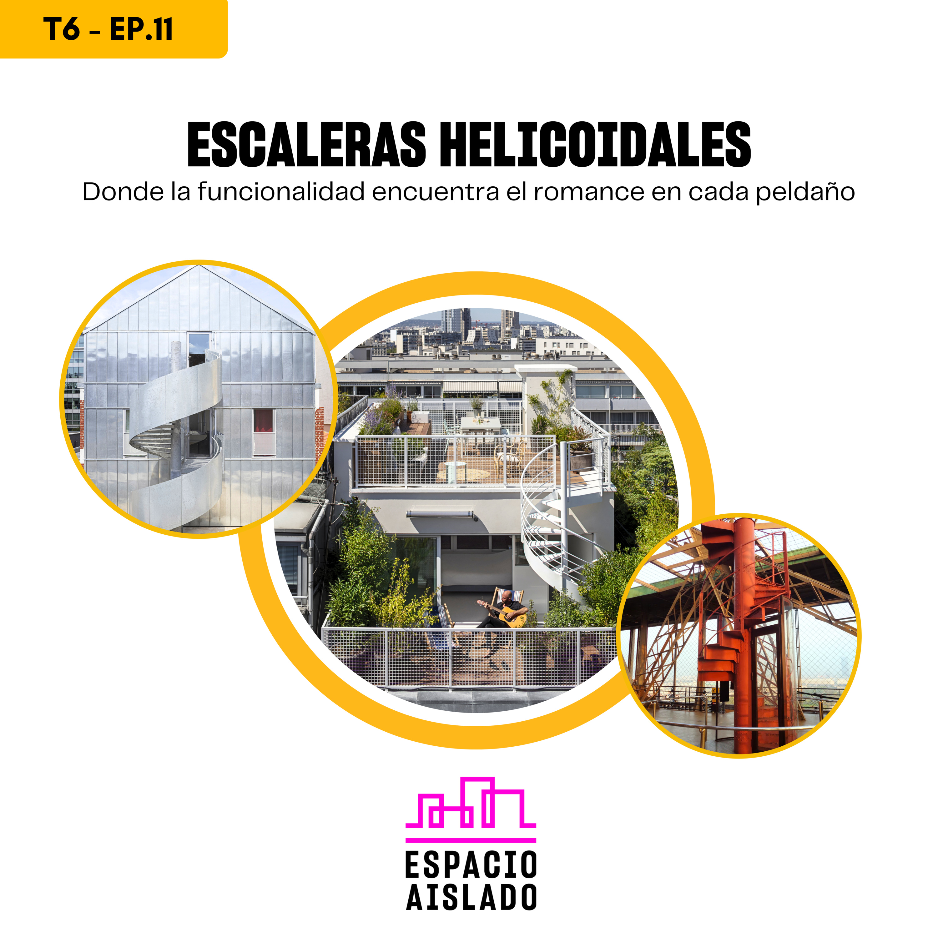 Escaleras helicoidales: donde la funcionalidad encuentra el romance en cada peldaño - Espacio Aislado - Radio UPN episode artwork