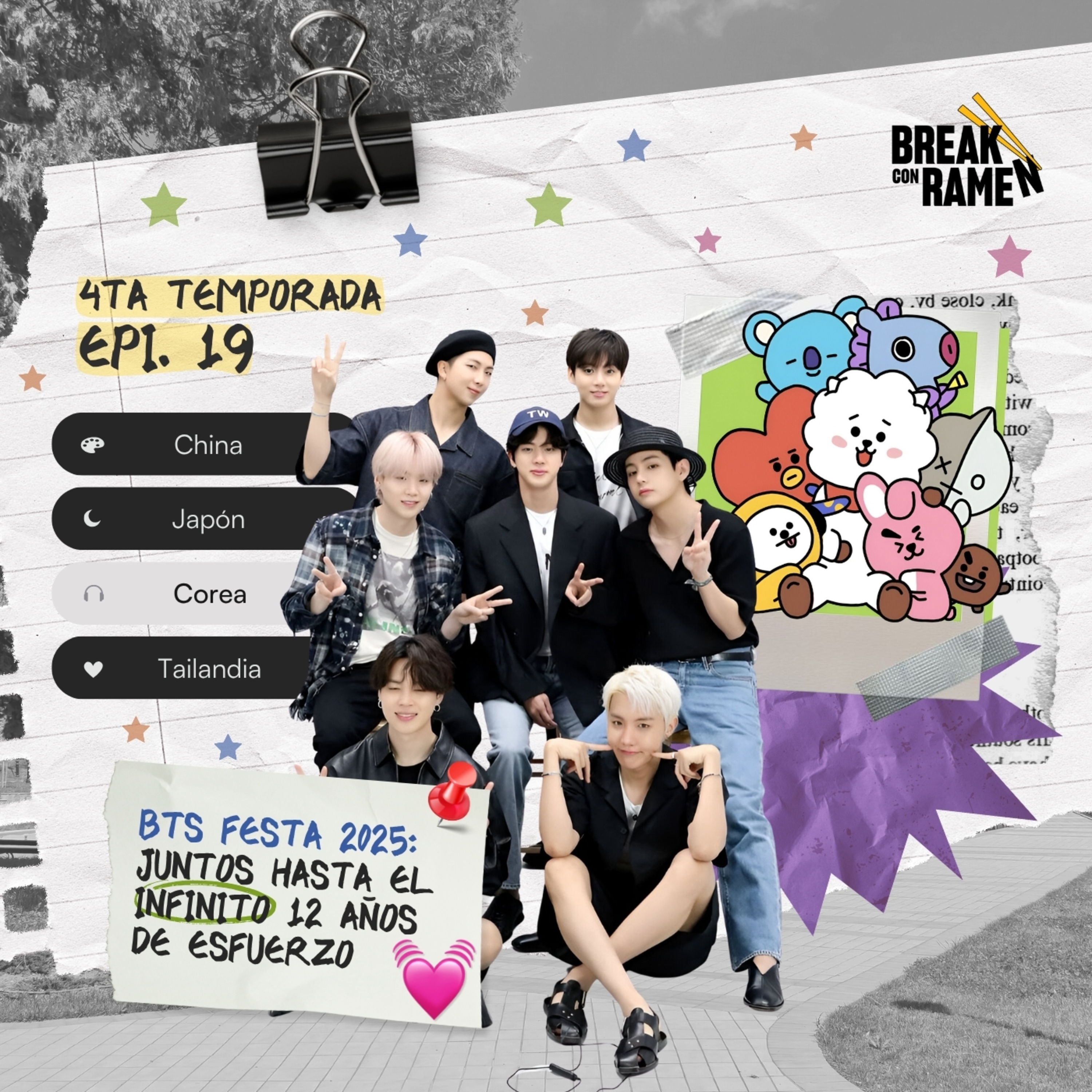 BTS FESTA 2025: Juntos Hasta el Infinito 12 AÑOS DE ESFUERZO - BREAK CON RAMEN - RADIO UPN  episode artwork