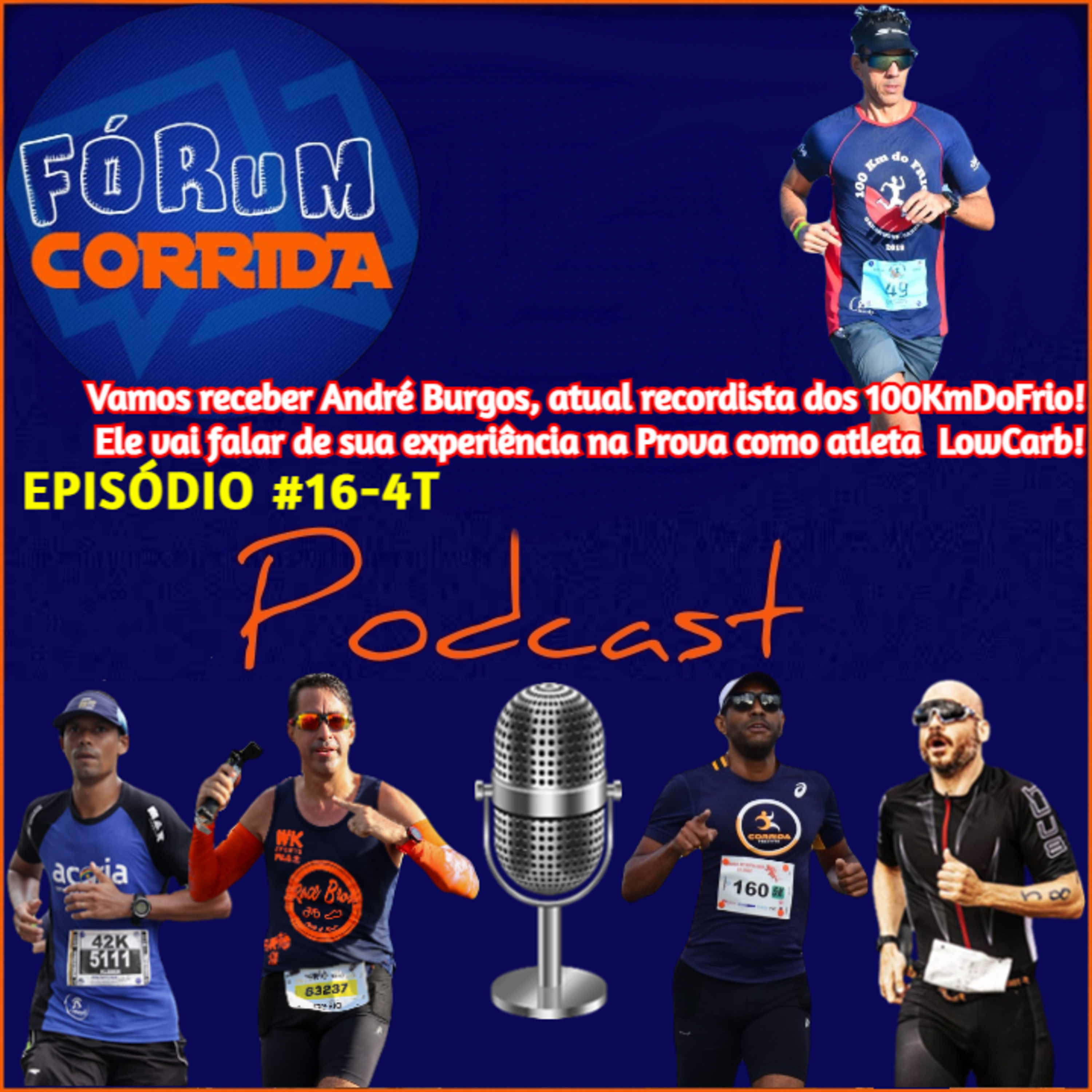 EPISÓDIO #16-4°T -💻🎧🎙️AO VIVO! FÓRUM CORRIDA com Rodrigo que recebeu o André Burgos , atual recordista dos 100KmDoFrio Solo desde 2019!