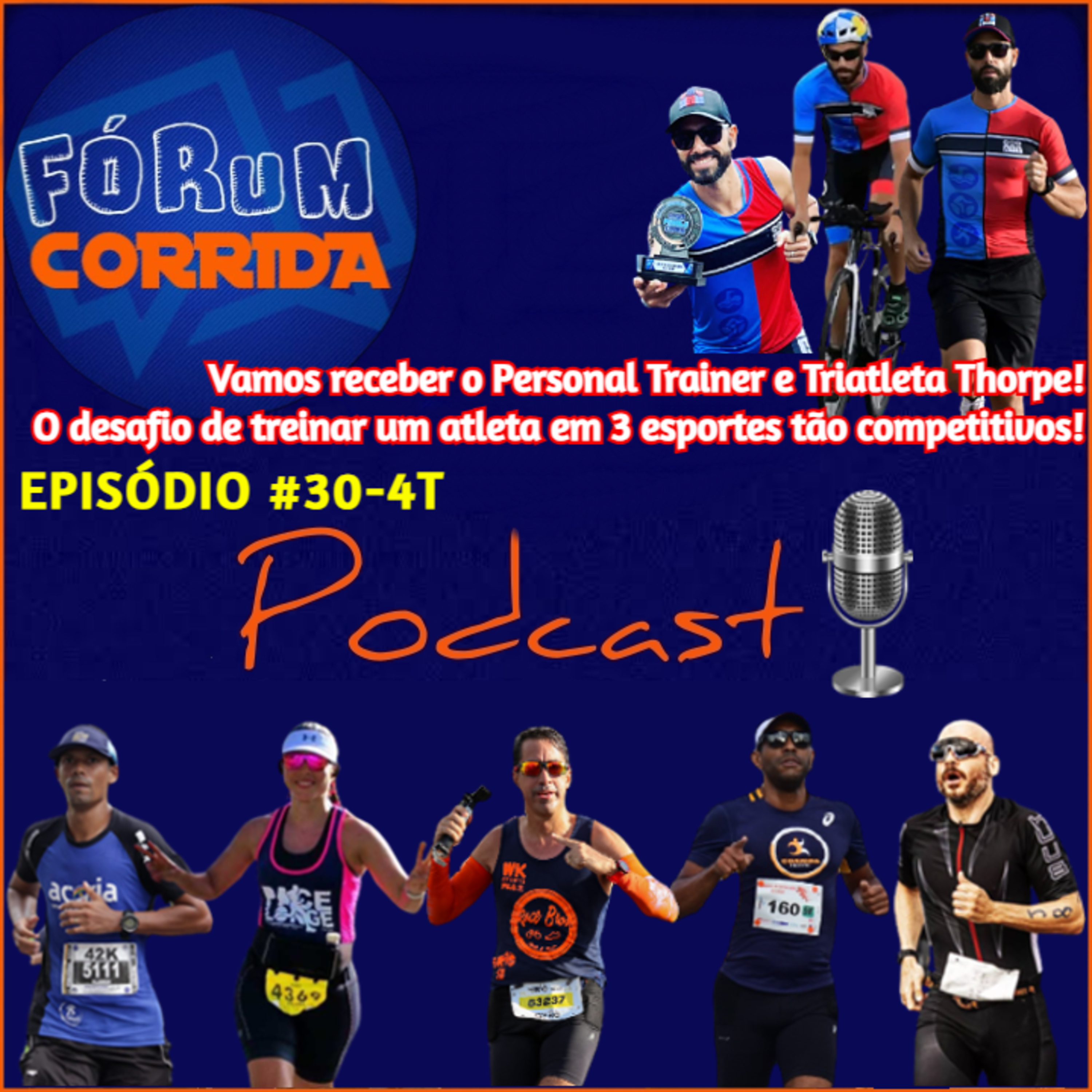 EPISÓDIO #30-4°T -💻🎧🎙️AO VIVO! FÓRUM CORRIDA com Adson que recebeu o Professor e Triatleta Thorpe ! Como Leader na ATT⁠, vem falar do desafio de treinar atletas em 3 esportes tão competitivos!