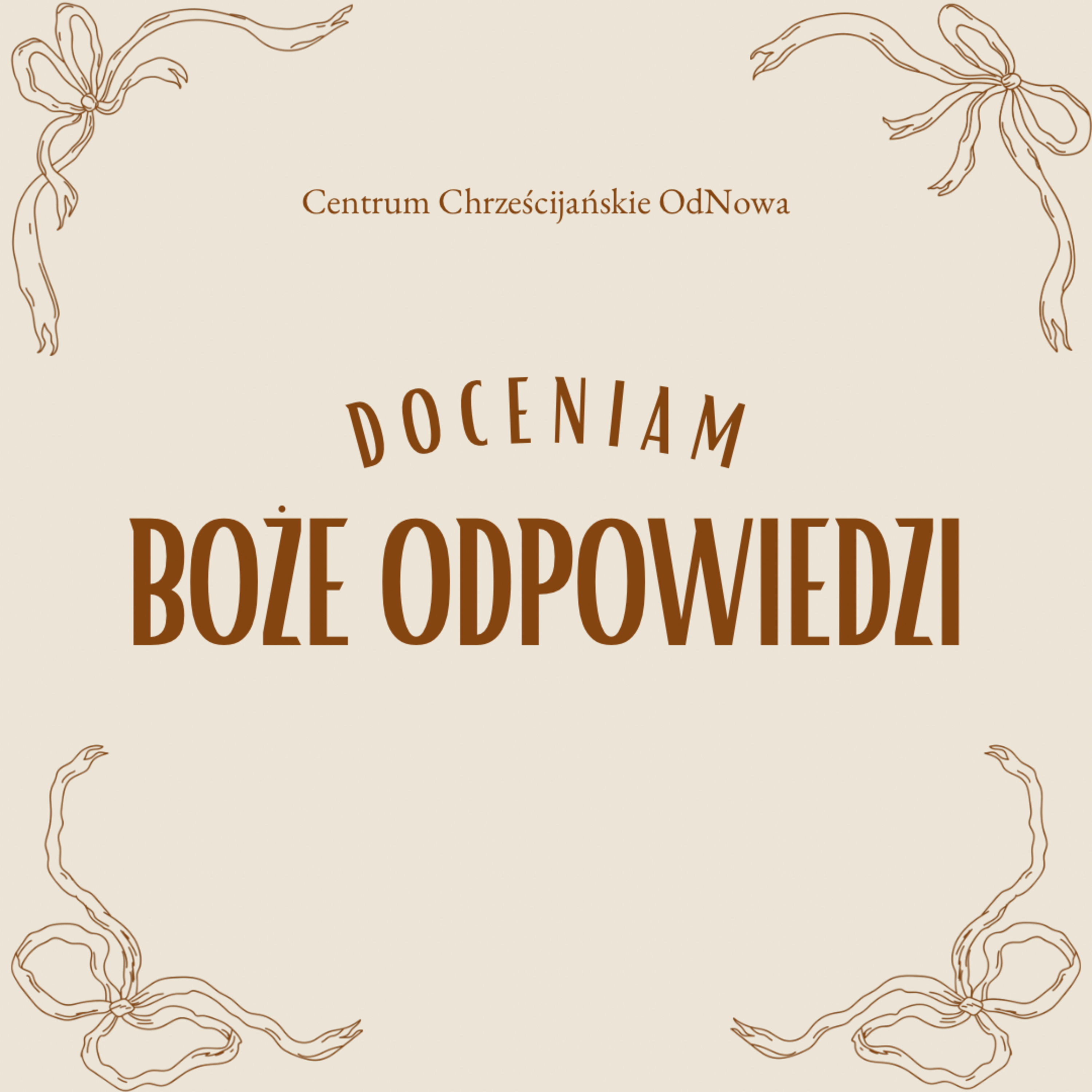 Doceniam Boże odpowiedzi - Ps Zbyszek Zarożny episode artwork