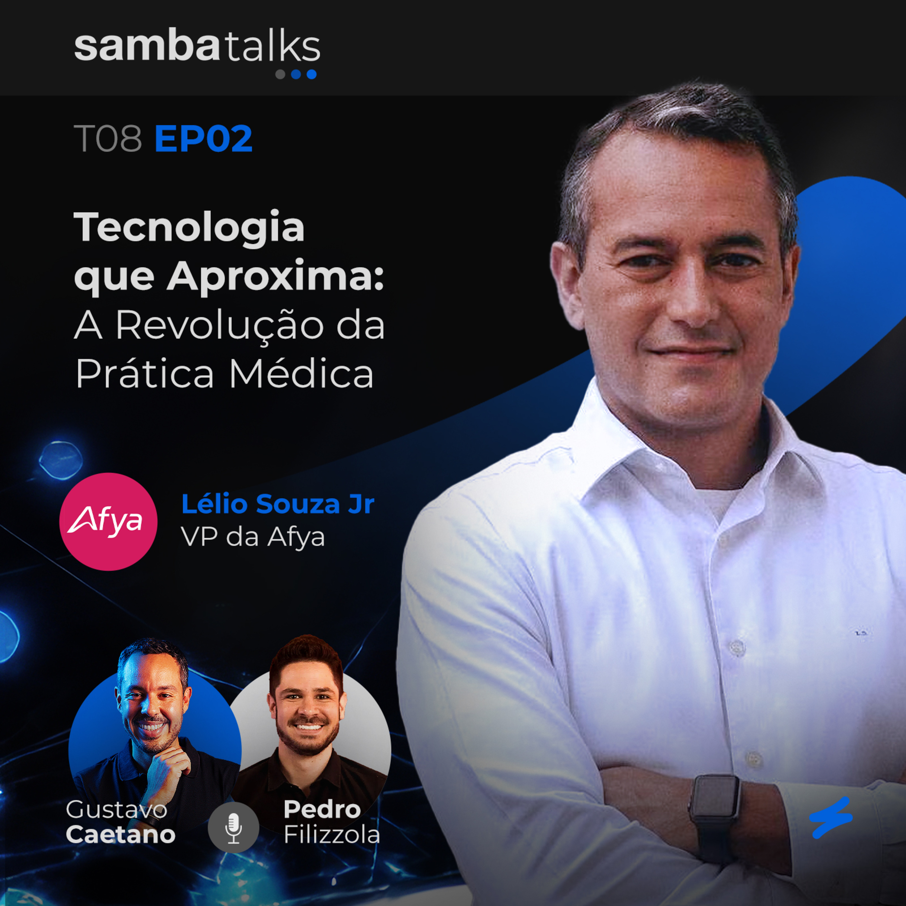 T08E02 Tecnologia que Aproxima: A Revolução da Prática Médica com Lélio Souza Jr, VP da Afya