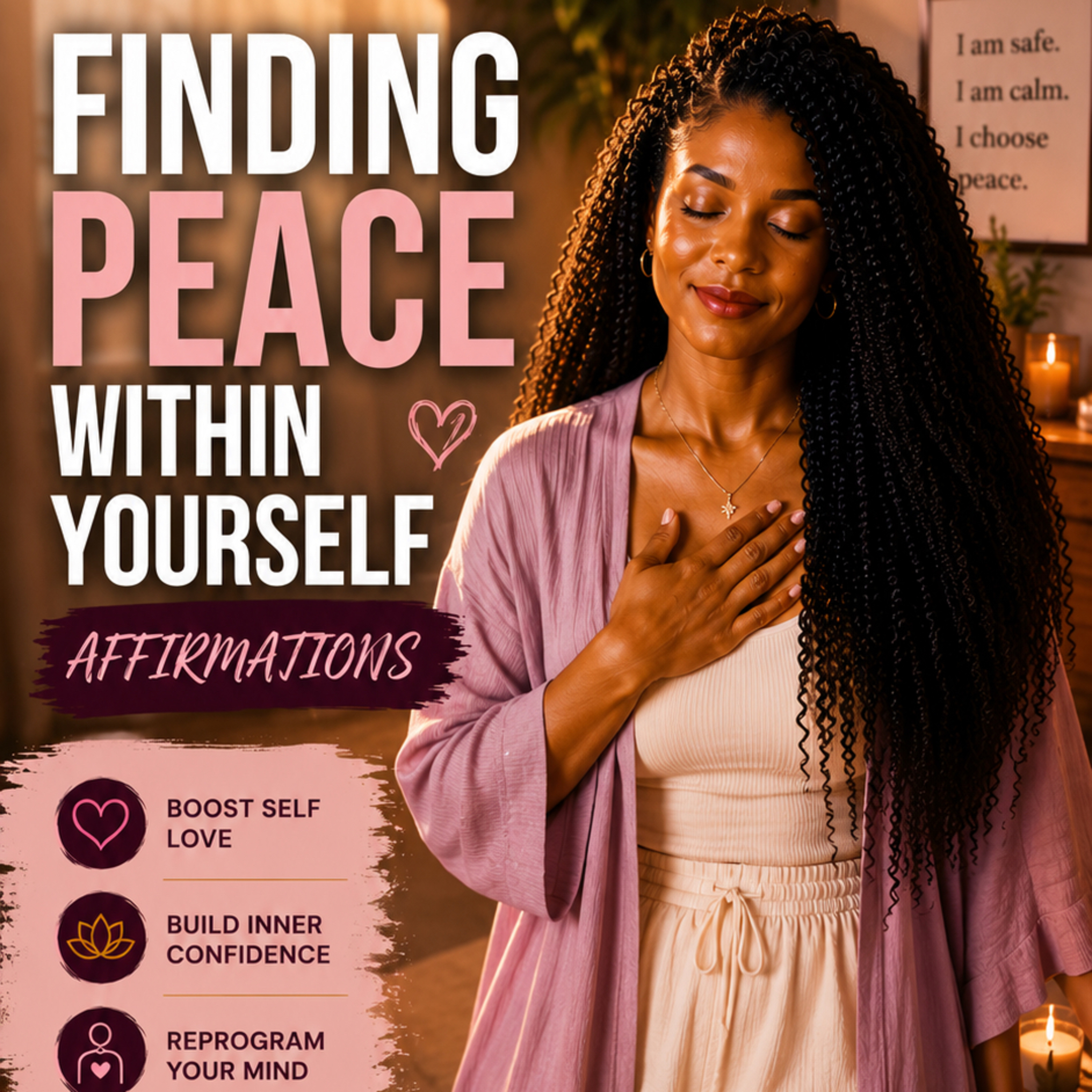 Finding Peace Within Yourself: 5-Minute Guided Affirmations episode artwork