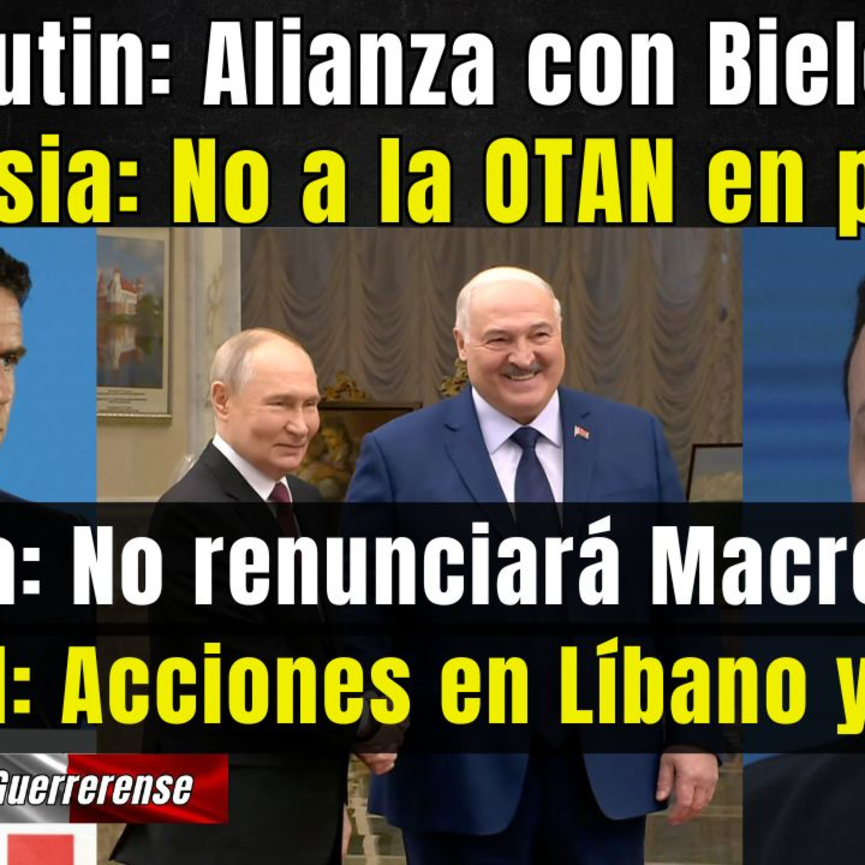 Francia: Macron no renunciará: Mercorsur acuerdo histórico con UE; OTAN no puede estar en nuestras puertas: Rusia episode artwork