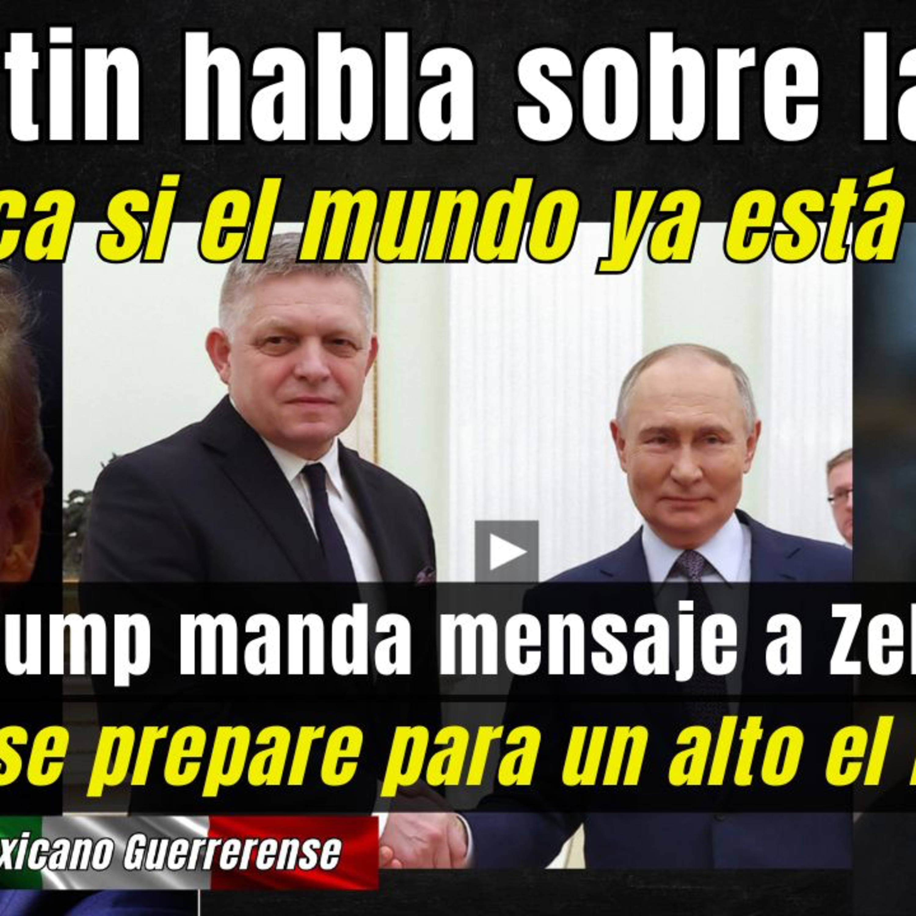 Trump mandó un "mensaje" a Zelenski pidiéndole que se prepare para un alto el fuego; Putin responde si el mundo ya está en una tercera guerra mundial episode artwork