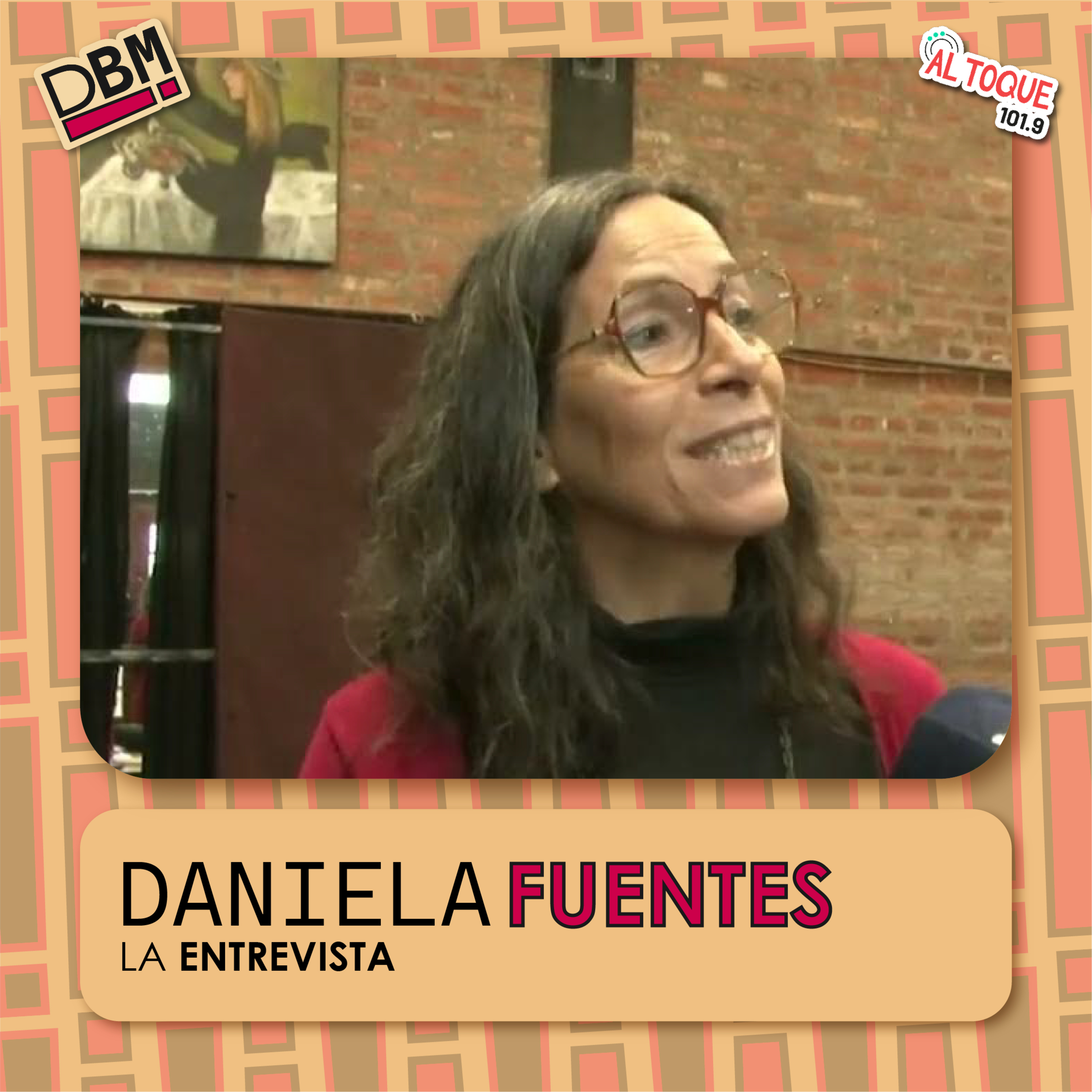 Daniela Fuentes, responsable del Dpto de Arte de la UNRC en DBM episode artwork