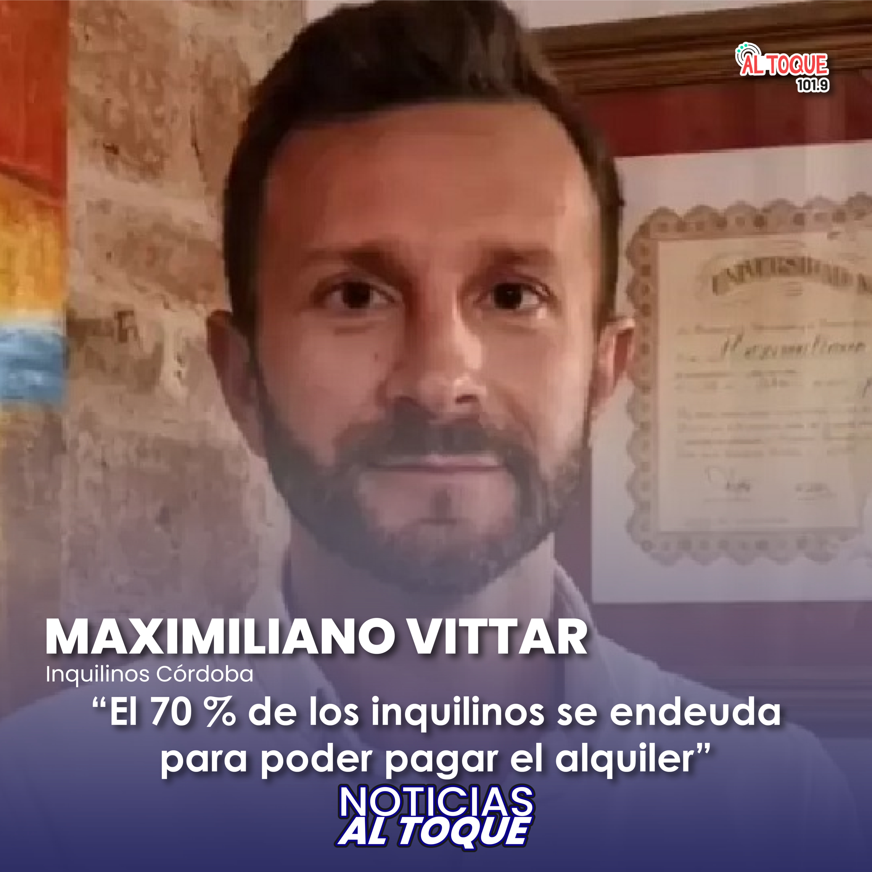 NOTICIAS AL TOQUE - Maximiliano Vittar - Inquilinos Córdoba episode artwork