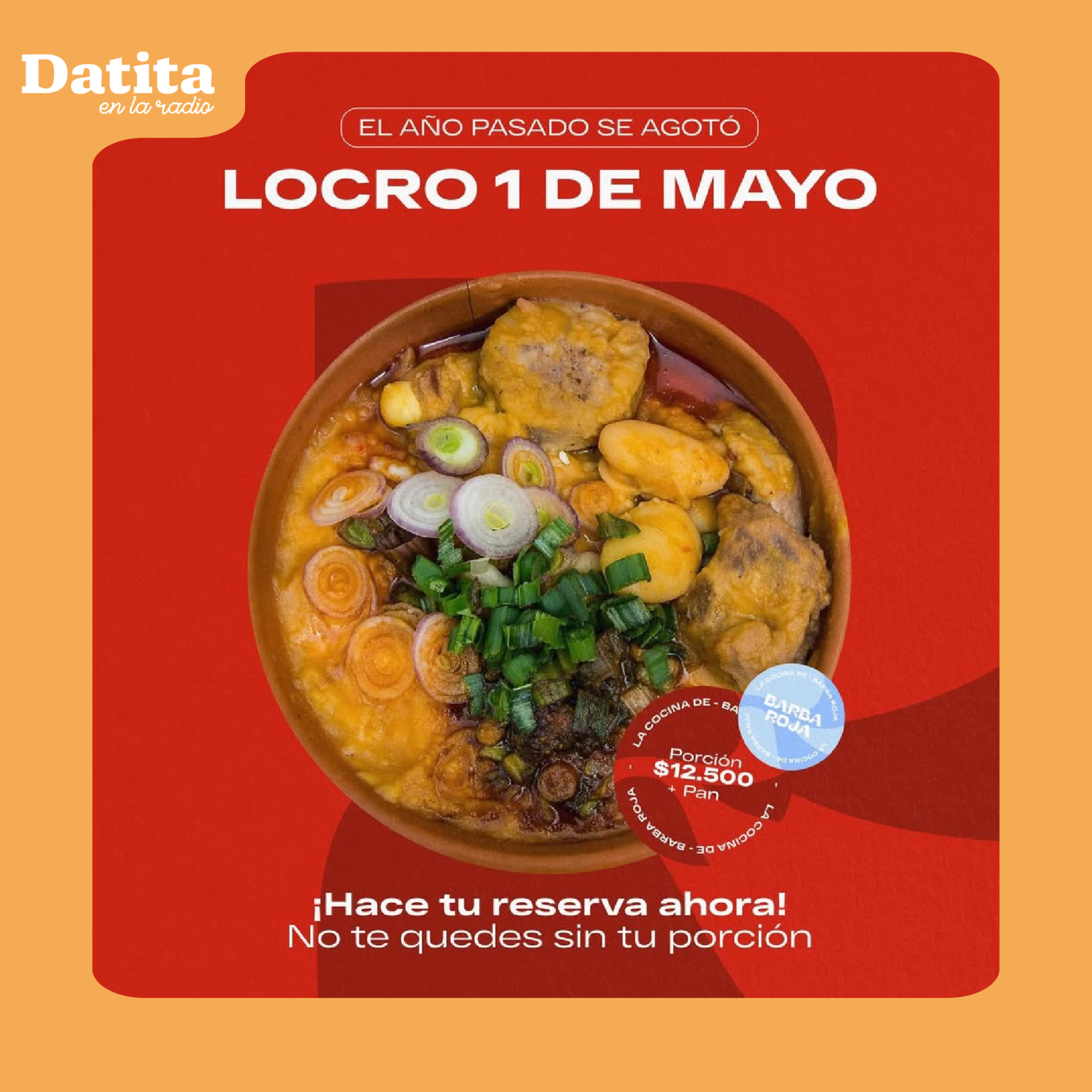 Datita en la radio | Hablamos del LOCRO con Martín de "La Cocina de Barba Roja" episode artwork