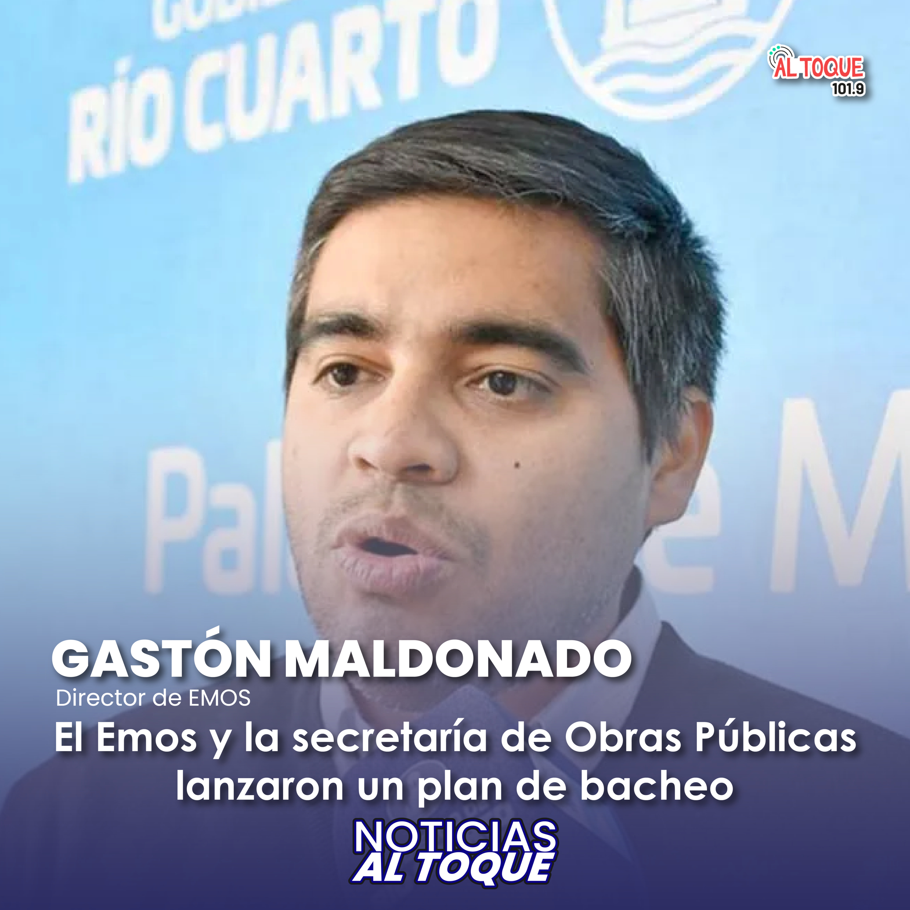NOTICIAS AL TOQUE - Gastón Maldonado - Emos y Secretaria de Obras Públicas lanzaron un plan de bacheo episode artwork