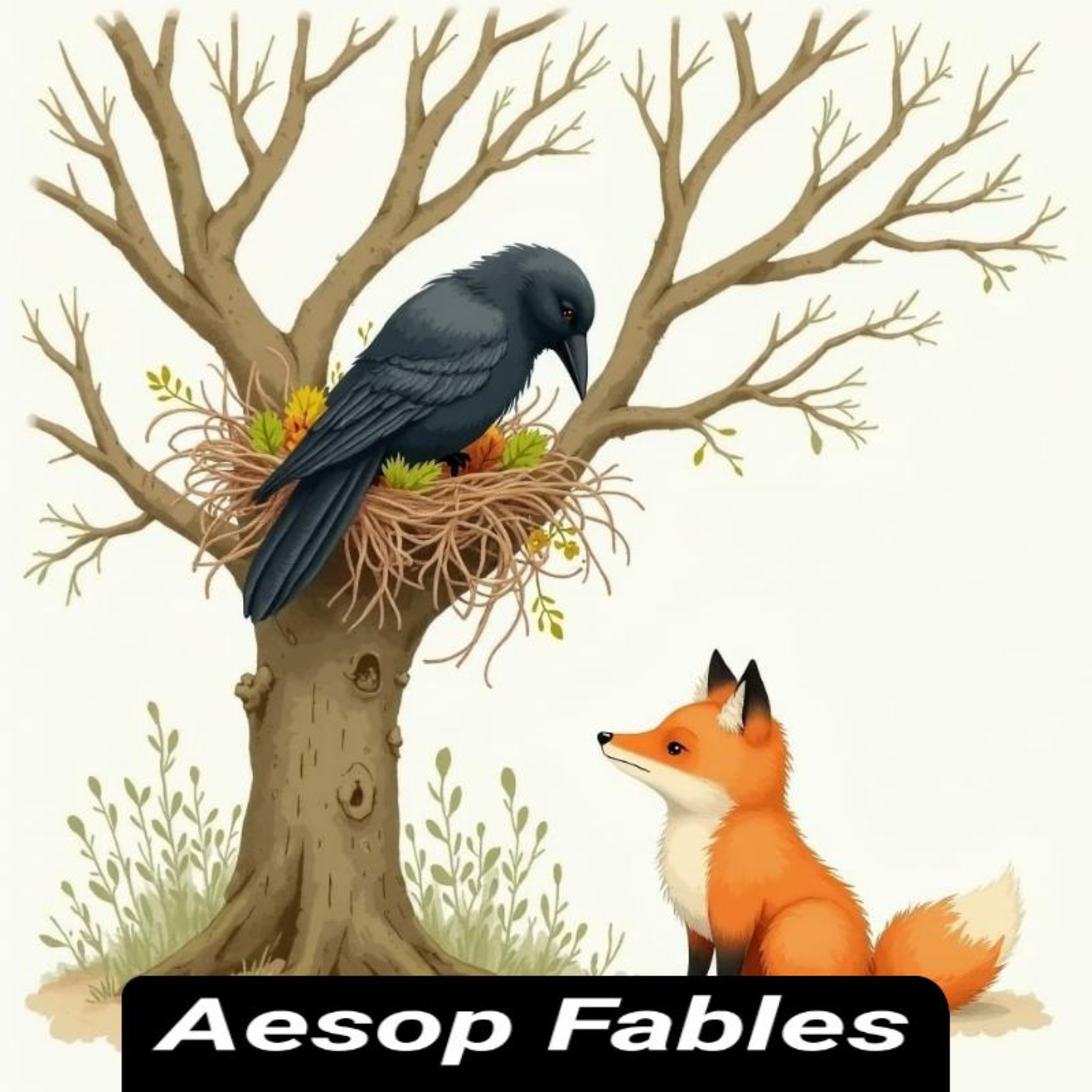 The Fox and the Crow - Aesop Fables - Kids Story Short Stories for Children and Adults