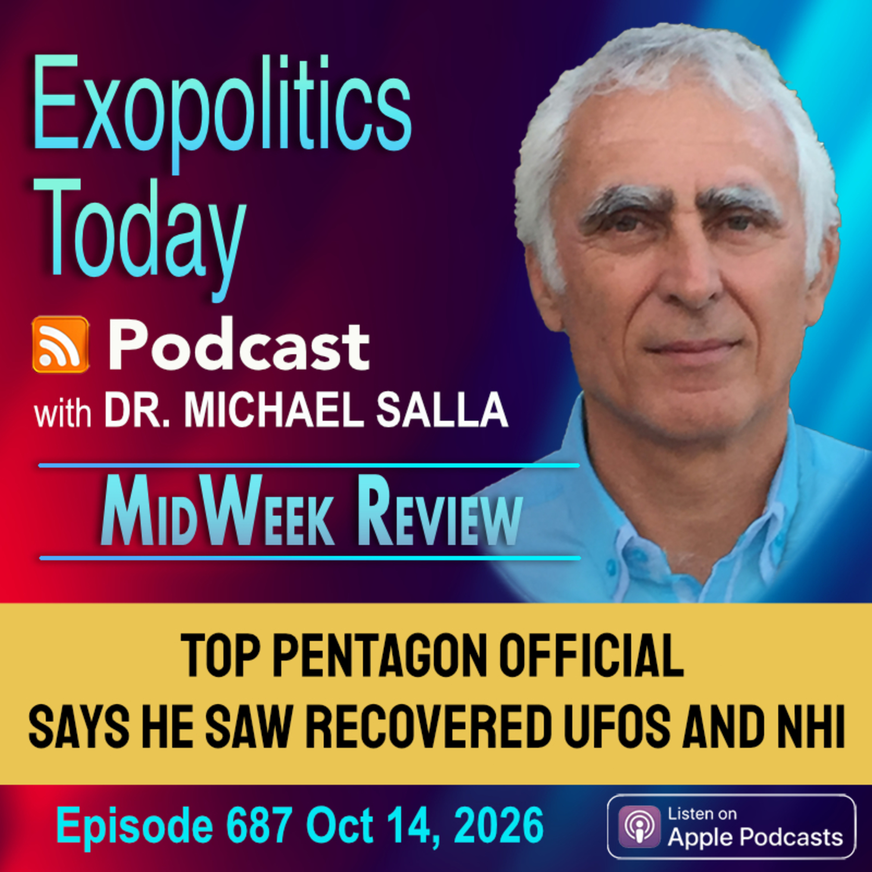 Top Pentagon Official says he saw recovered UFOs and NHI