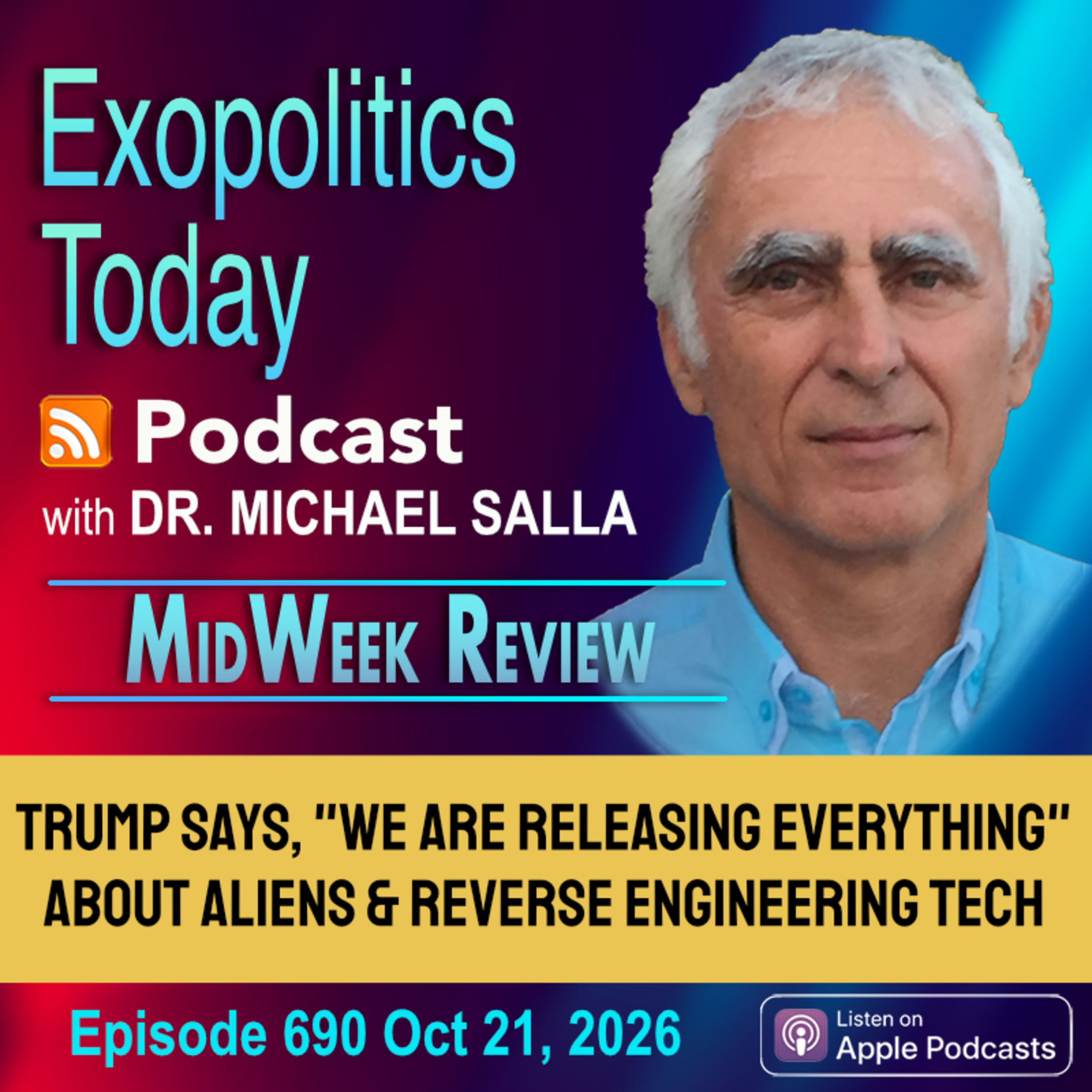 TRUMP says "WE ARE RELEASEING EVERYTHING" about Aliens & Reverse-Engineered Tech