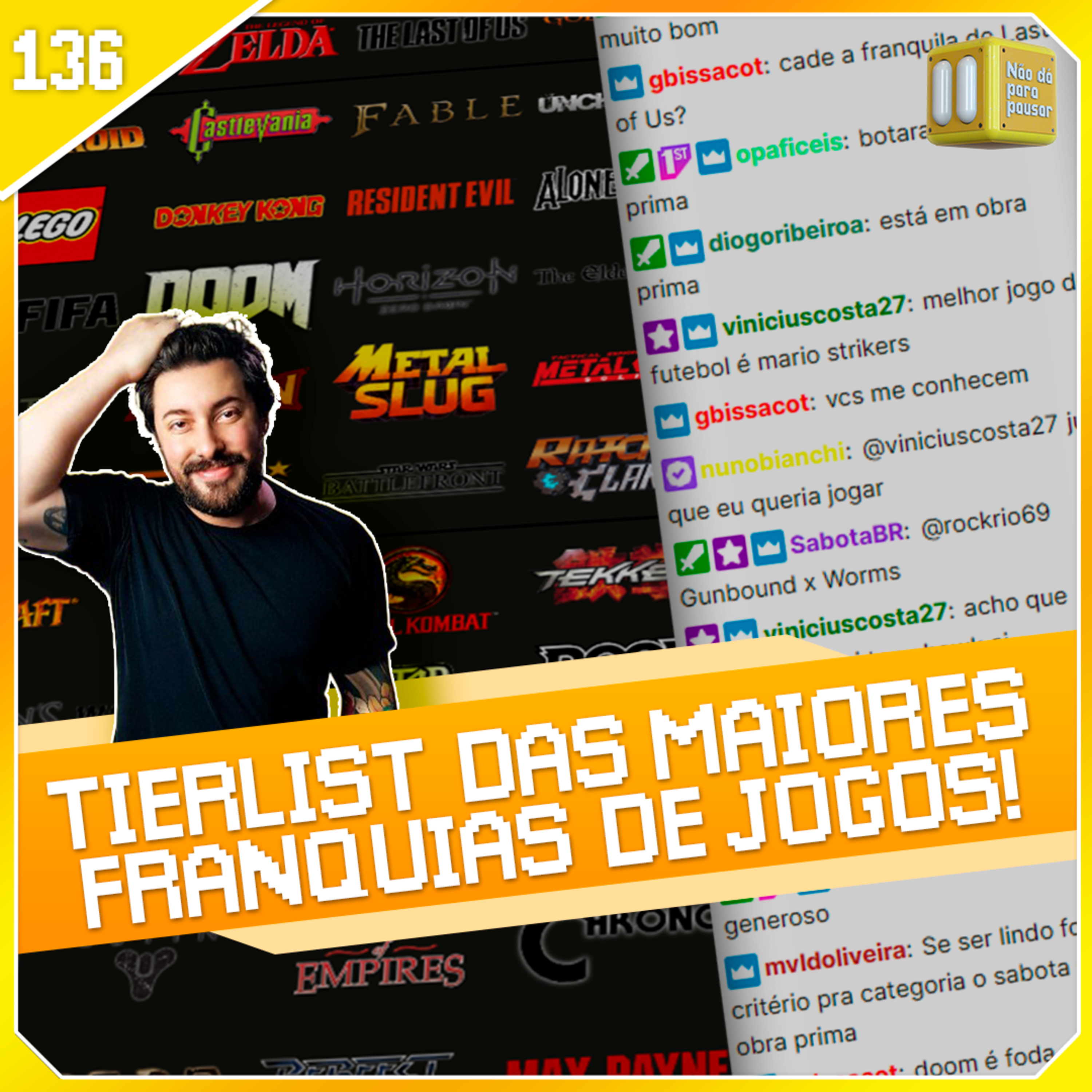 As melhores e as piores franquias de videogames! Com Nuno Bianchi | NDPP #136 episode artwork
